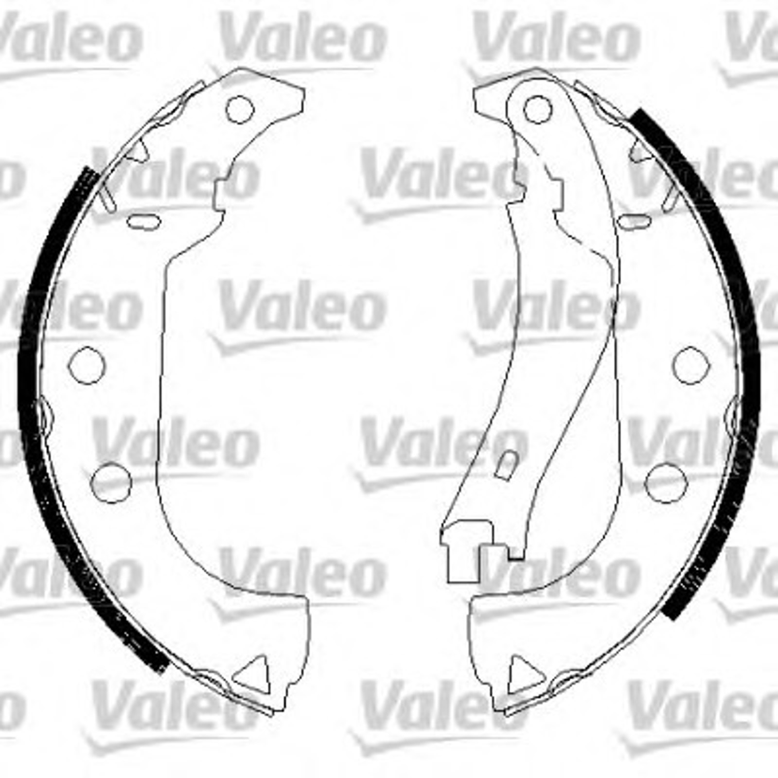 Комплект тормозных колодок VALEO 562787