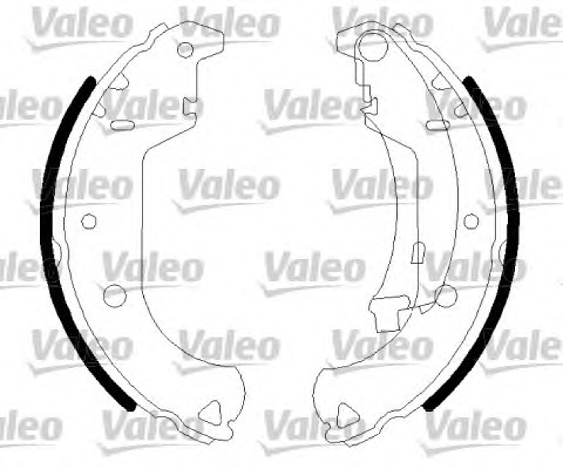 Колодки тормозные барабанные VALEO 562806
