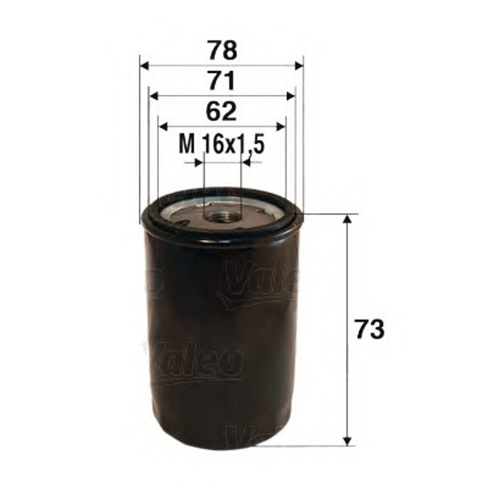 Фильтр масляный VALEO 586034