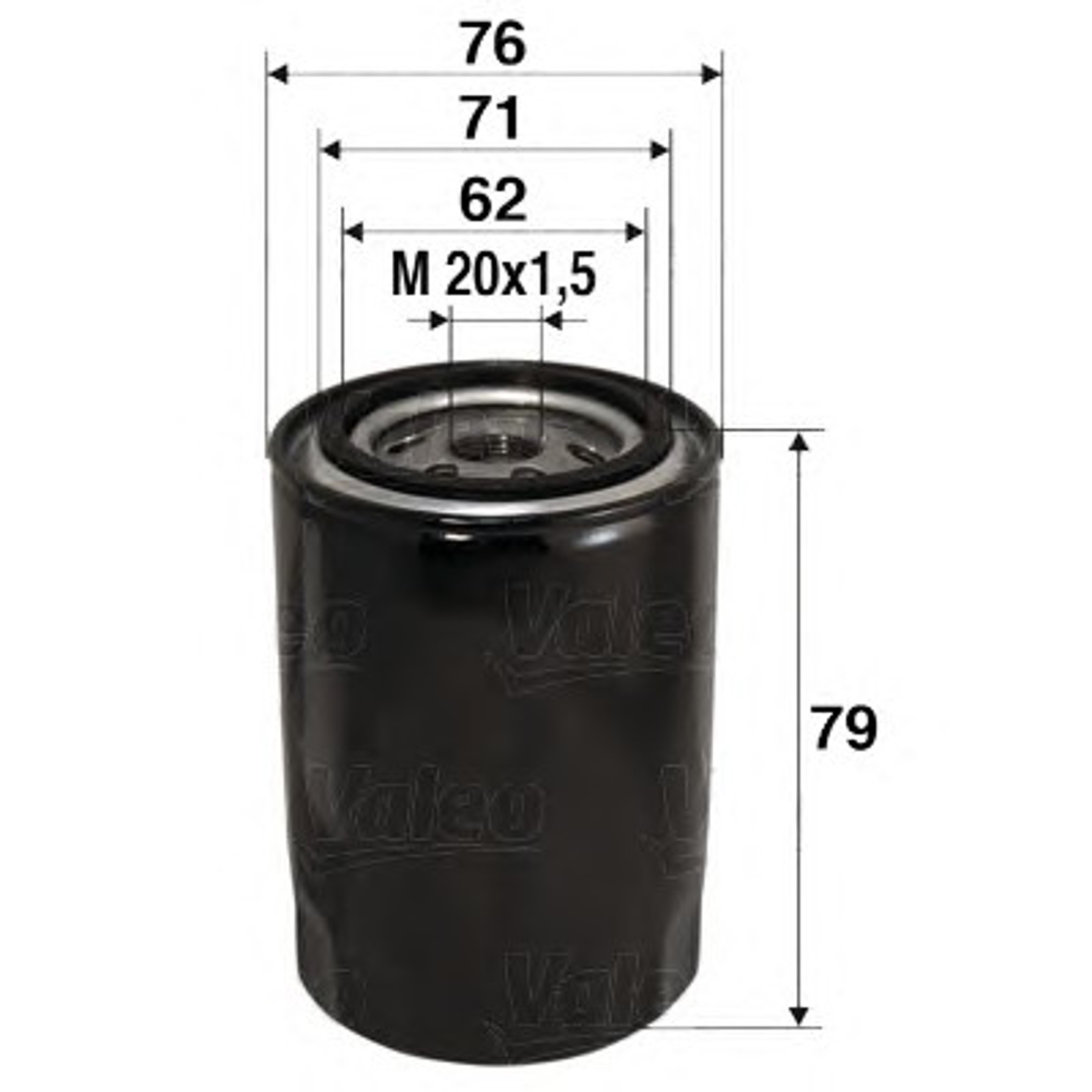Фильтр масляный VALEO 586037