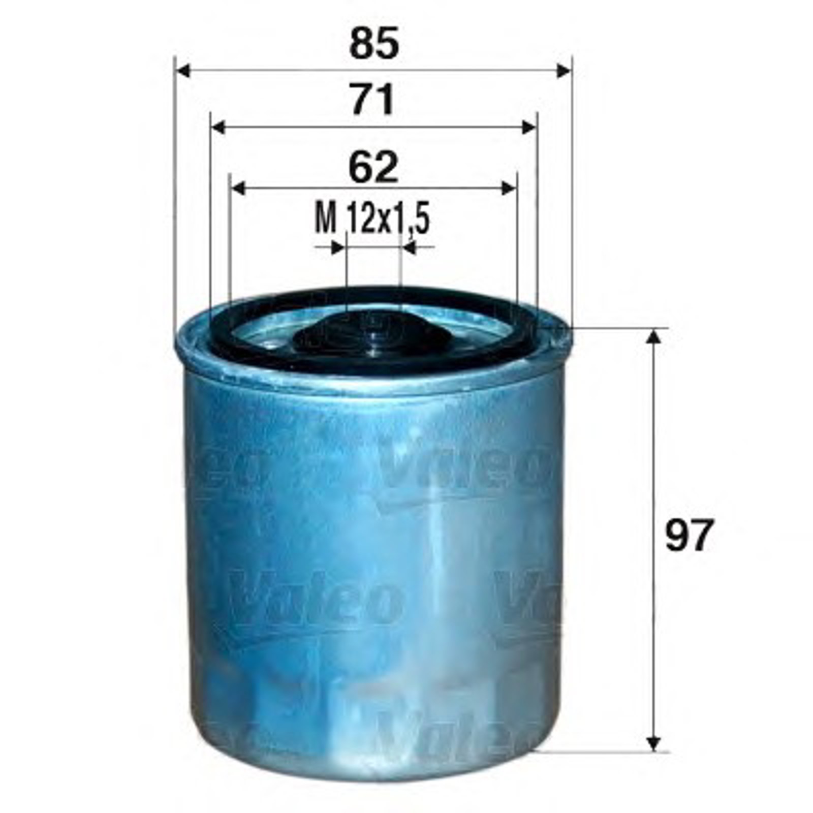 Фильтр топливный VALEO 587705