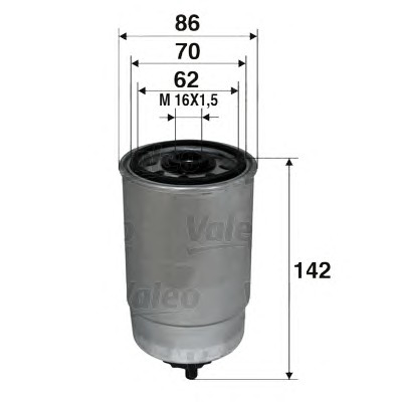 Фильтр топливный VALEO 587725
