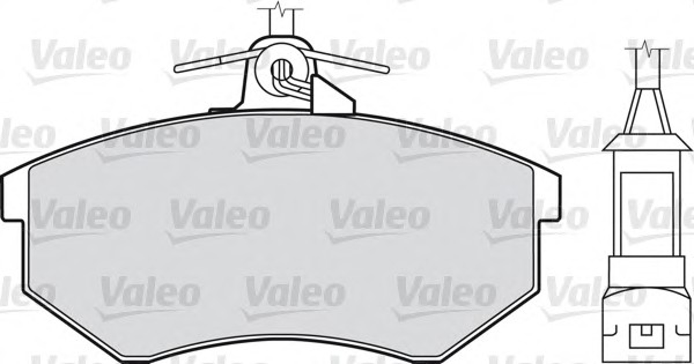 Колодки тормозные дисковые VALEO 598004