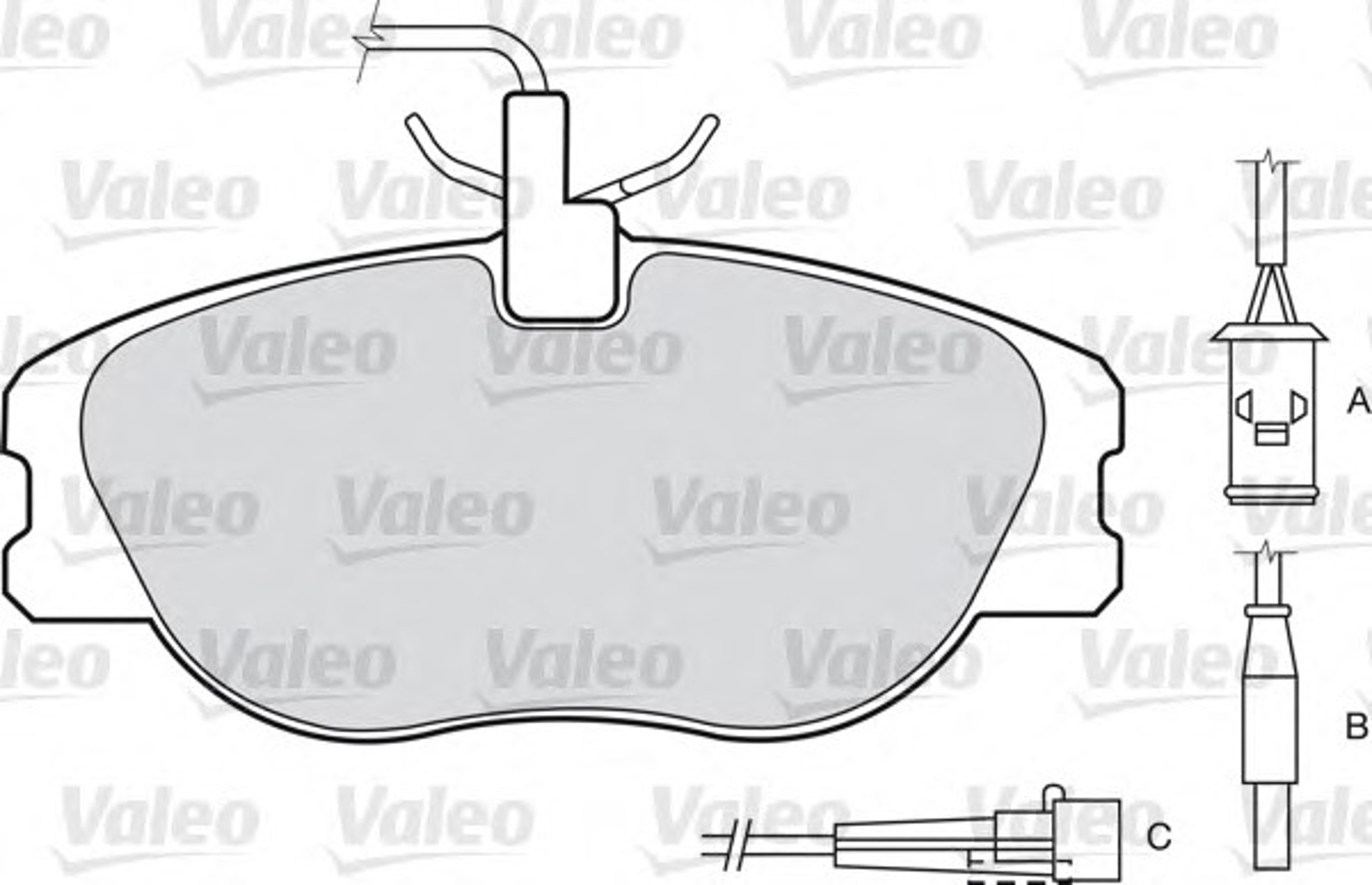 Колодки тормозные дисковые VALEO 598009