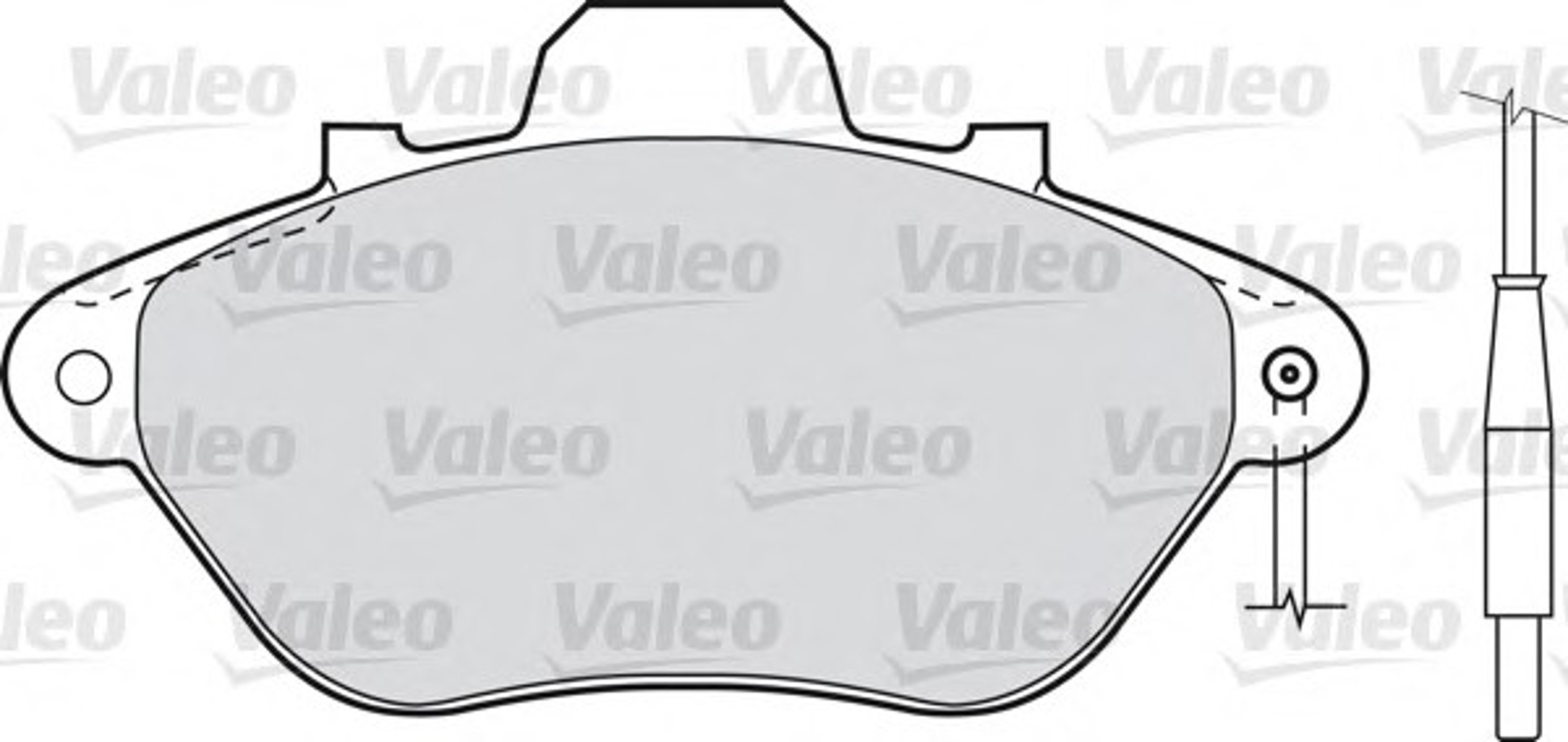 Колодки тормозные дисковые VALEO 598029