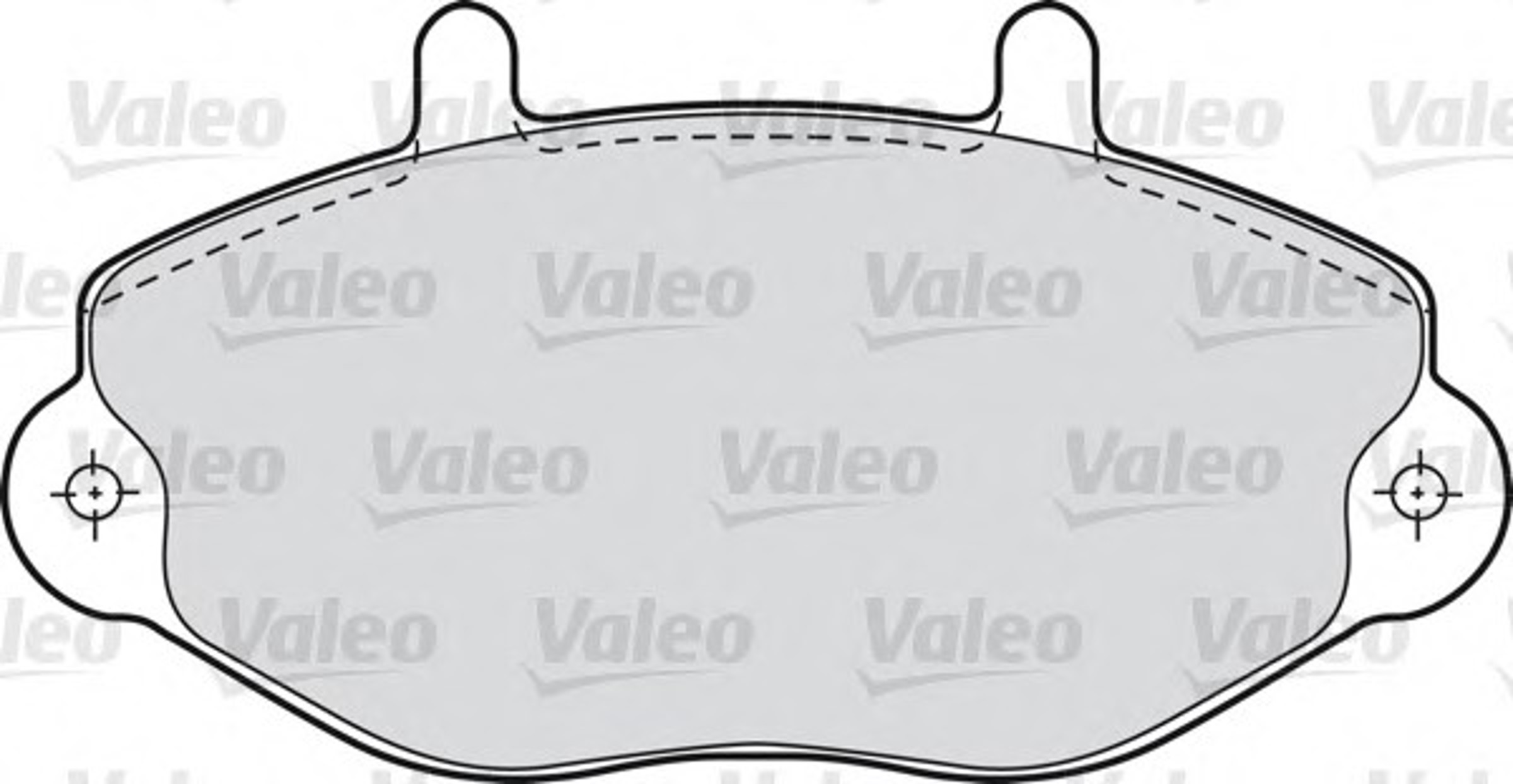 Комплект тормозных колодок дисковый тормоз VALEO 598037