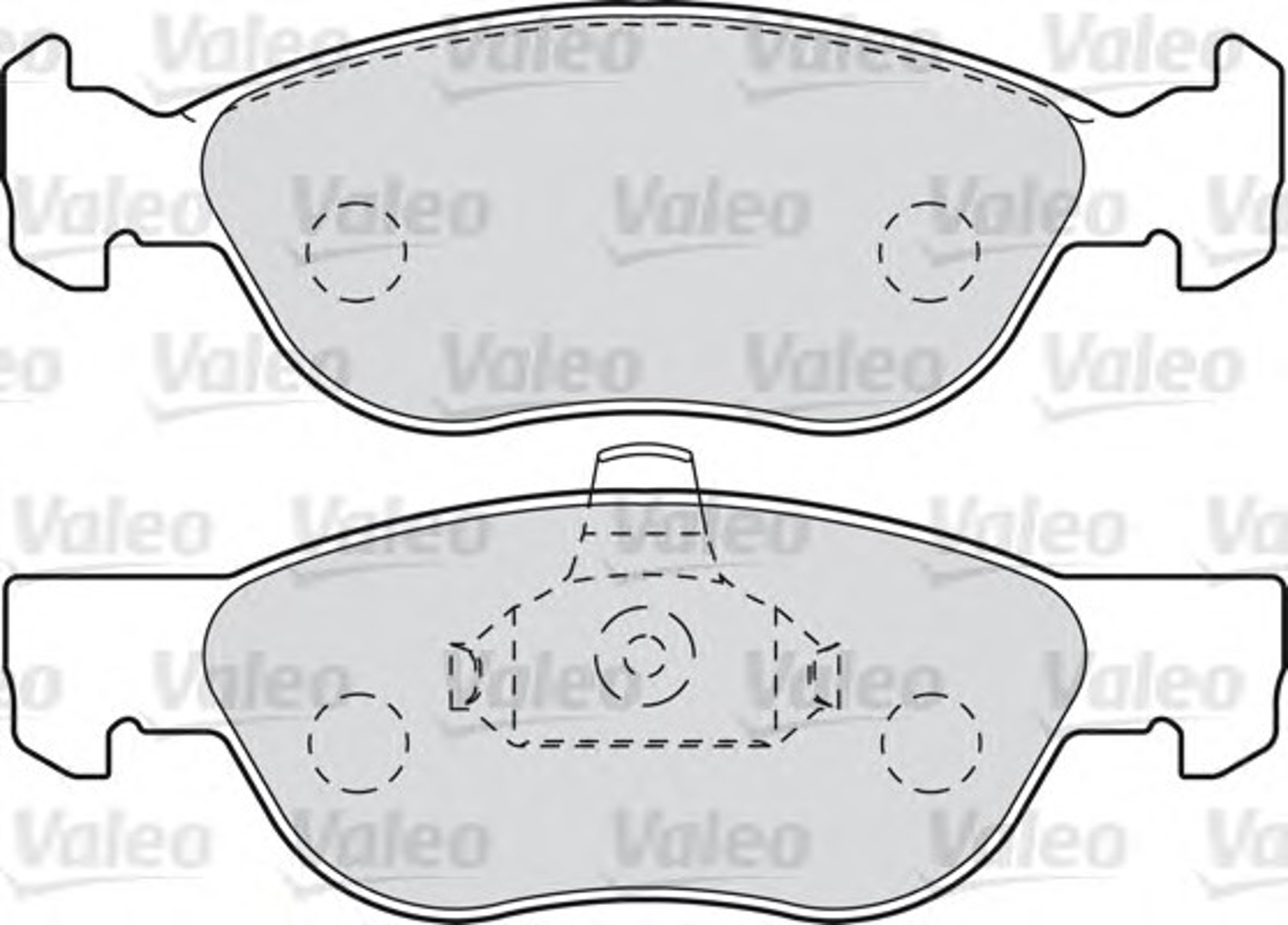 Комплект тормозных колодок дисковый тормоз VALEO 598041