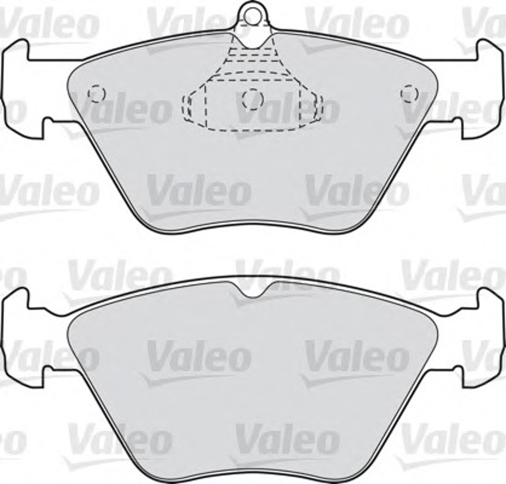 Колодка тормозная дисковая комплект VALEO 598050
