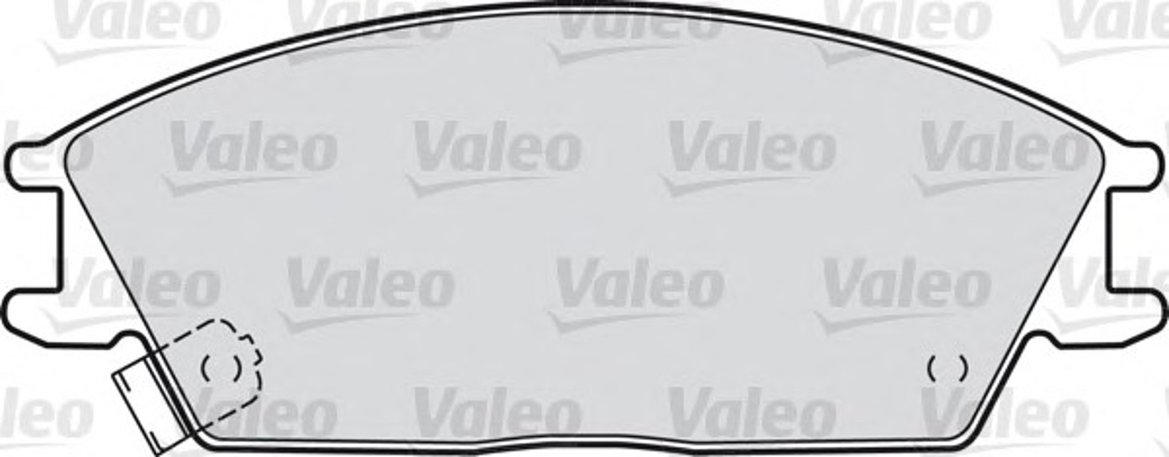 Колодка тормозная дисковая комплект VALEO 598052