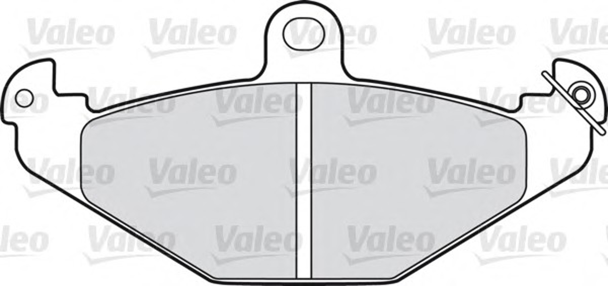 Колодка тормозная дисковая комплект VALEO 598055