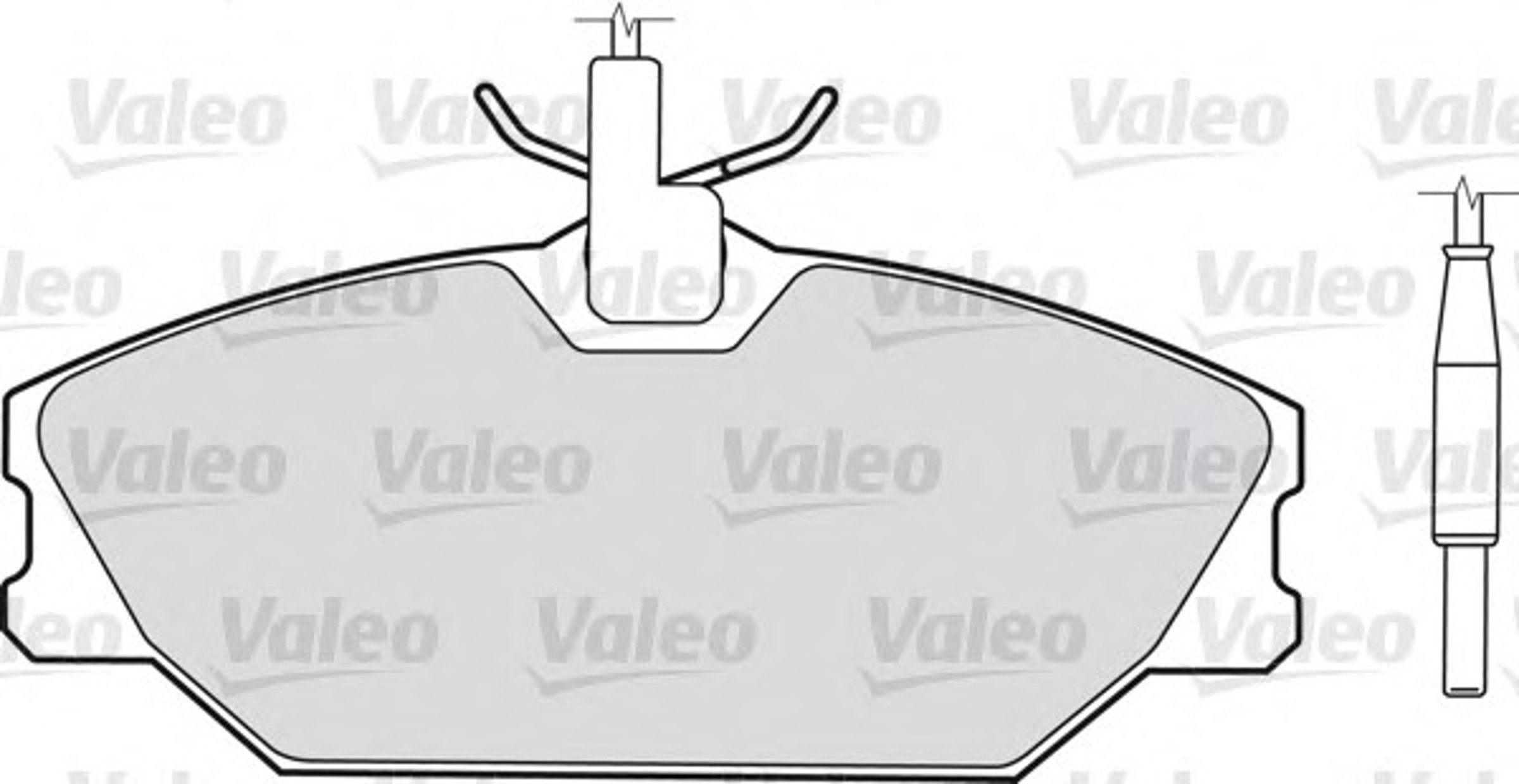 Комплект тормозных колодок дисковый тормоз VALEO 598061