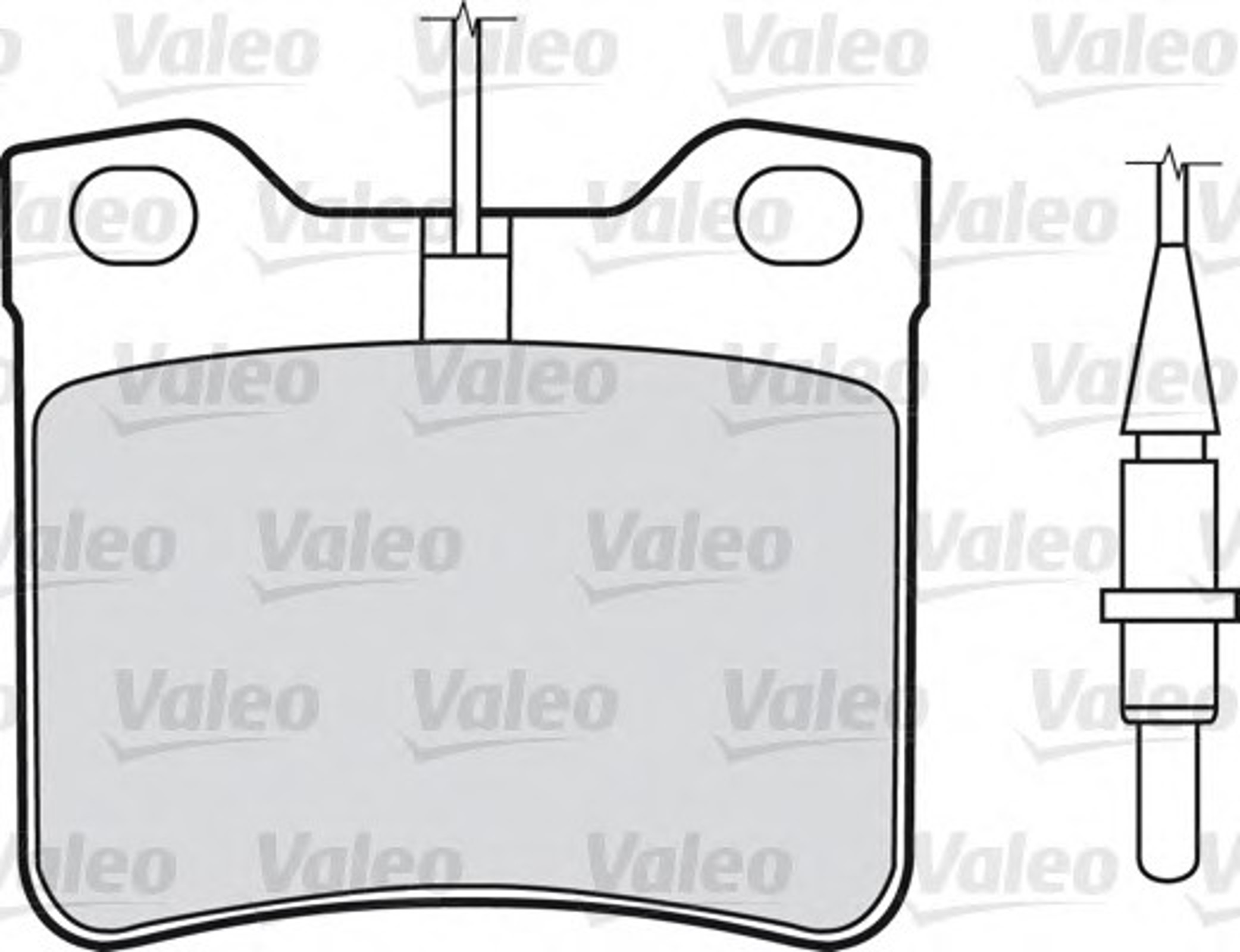 Колодки тормозные дисковые VALEO 598063