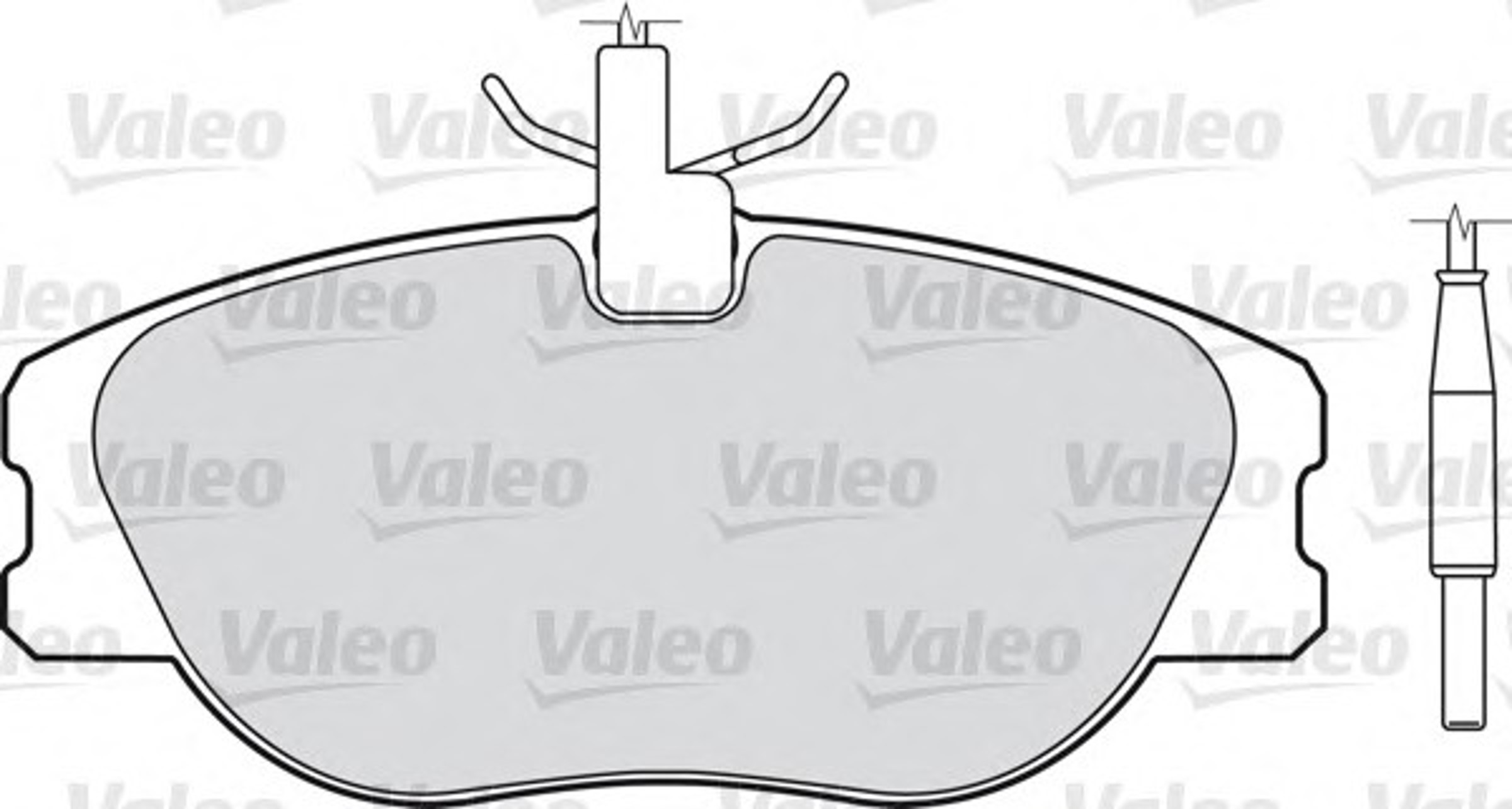 Колодки тормозные дисковые VALEO 598064