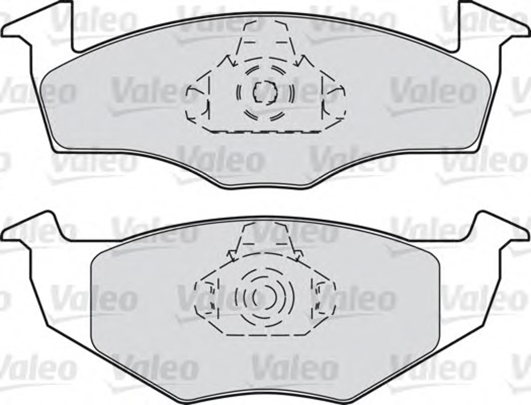 Колодки тормозные дисковые VALEO 598066