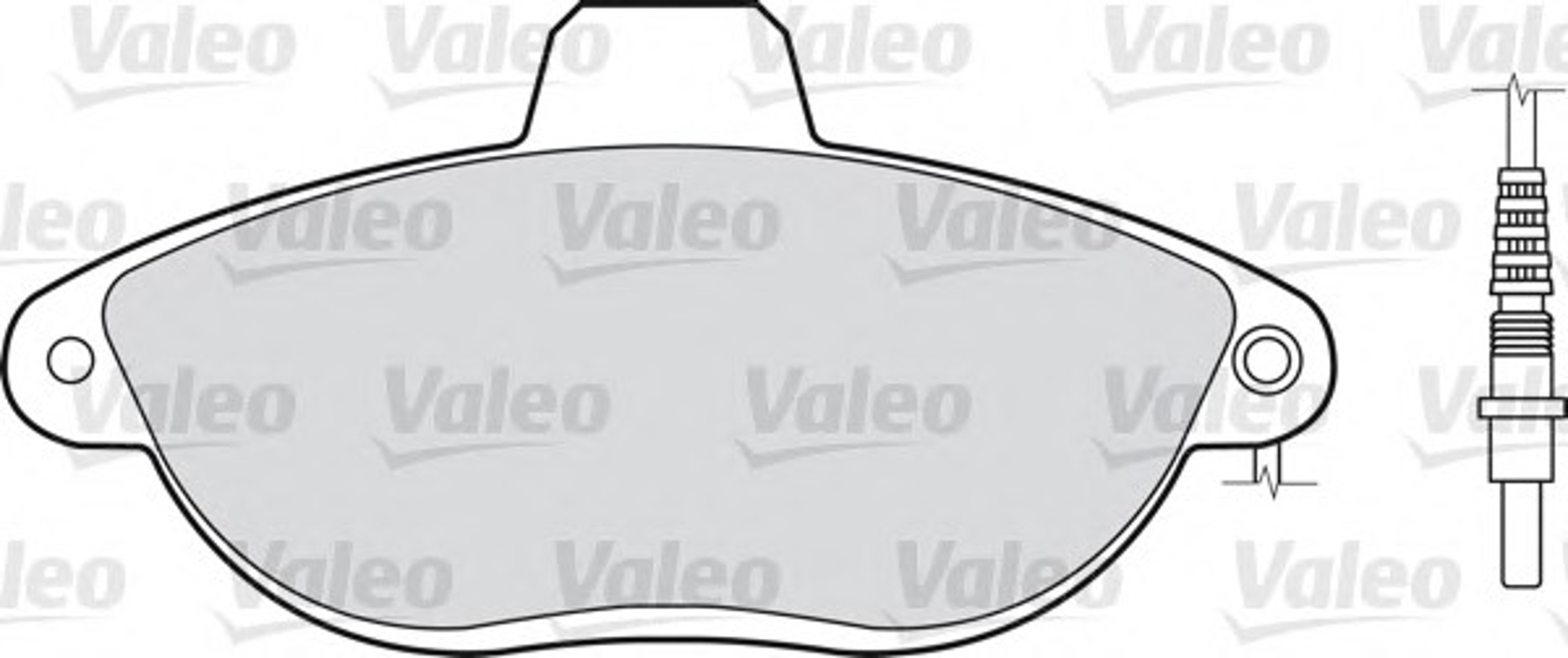 Колодки тормозные дисковые VALEO 598073