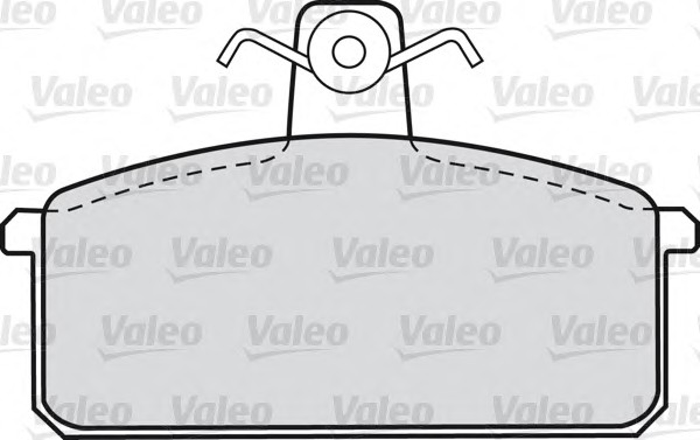 Комплект тормозных колодок дисковый тормоз VALEO 598093