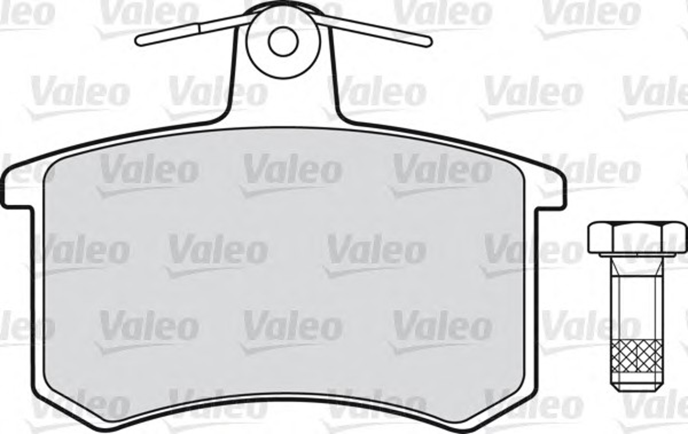 Комплект тормозных колодок дисковый тормоз VALEO 598125