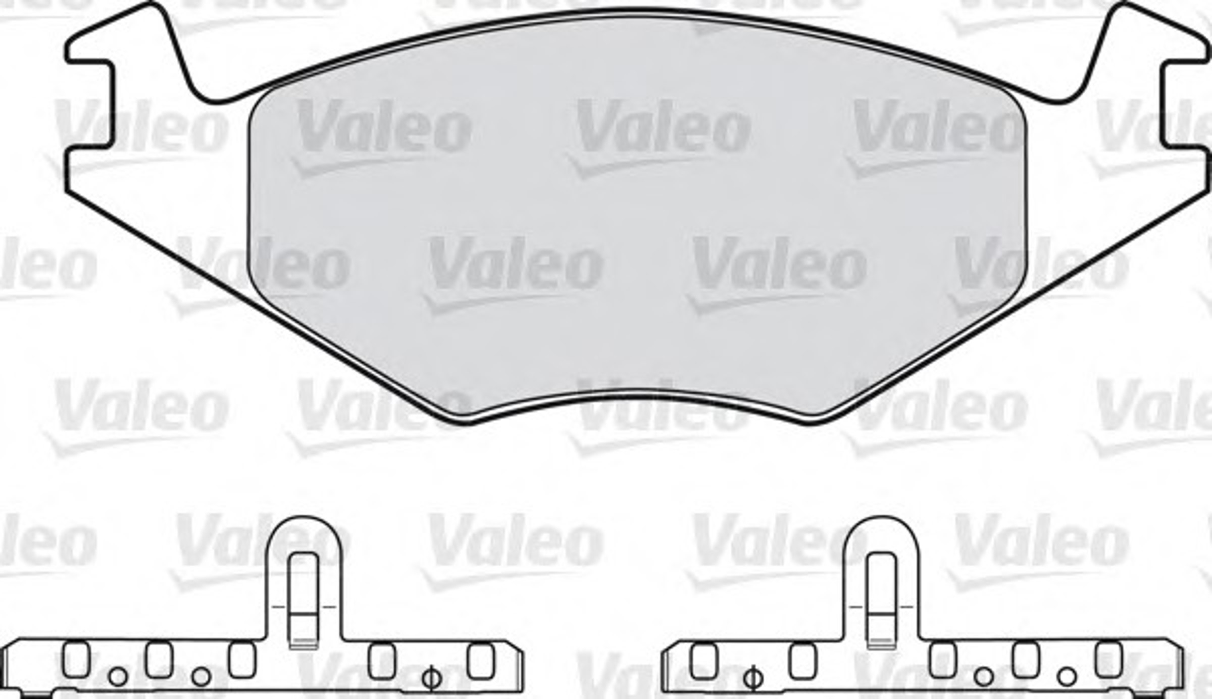 Комплект тормозных колодок дисковый тормоз VALEO 598127