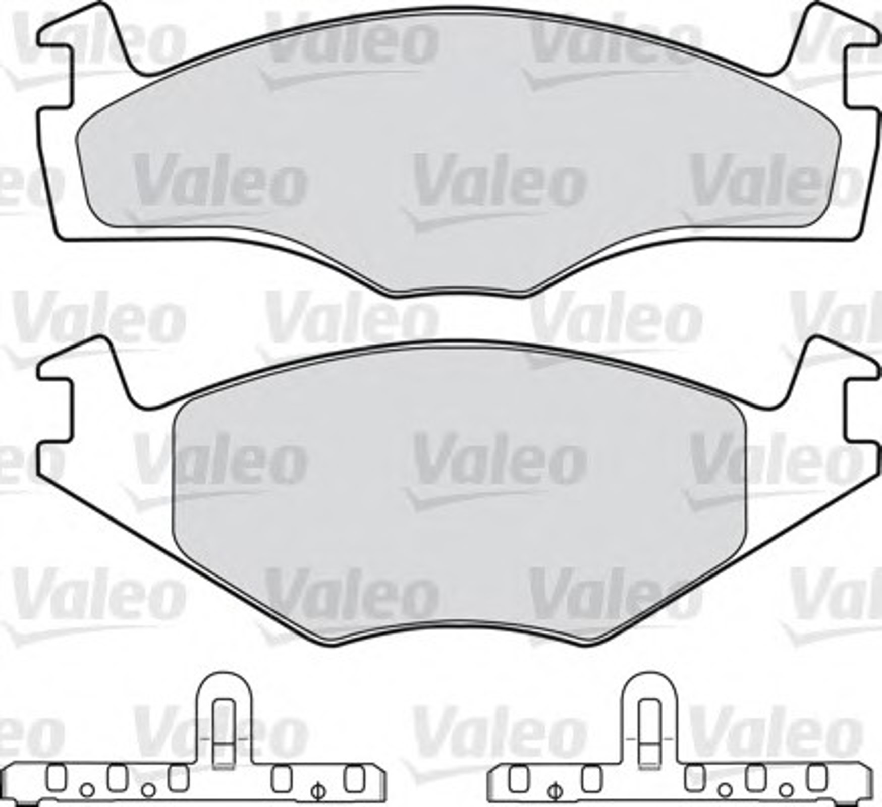 Комплект тормозных колодок дисковый тормоз VALEO 598128