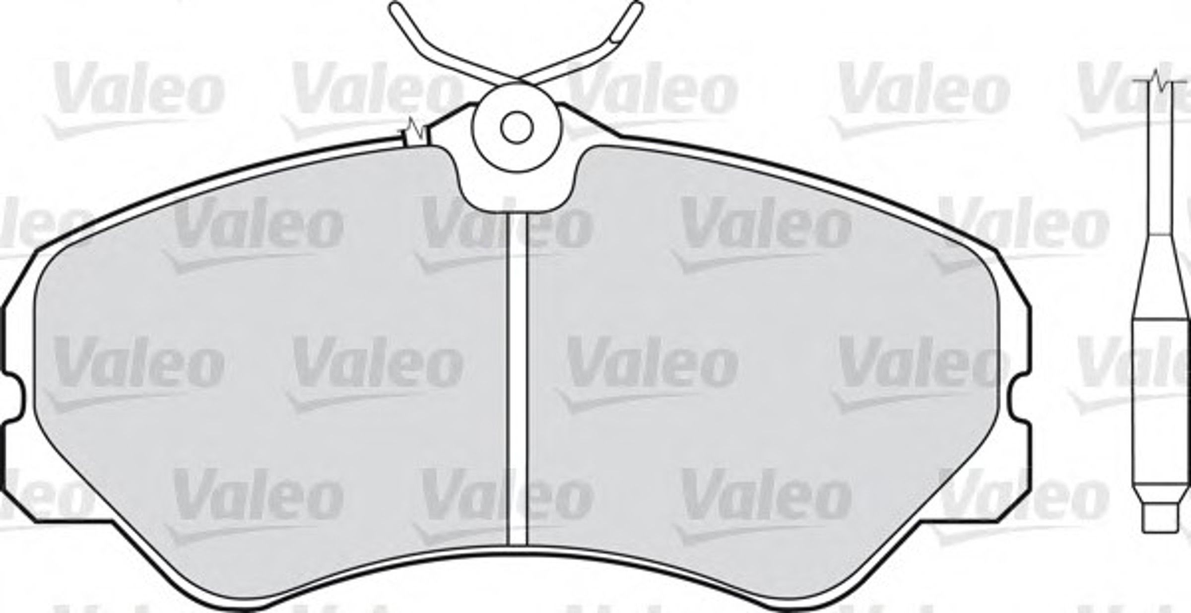 Комплект тормозных колодок дисковый тормоз VALEO 598138