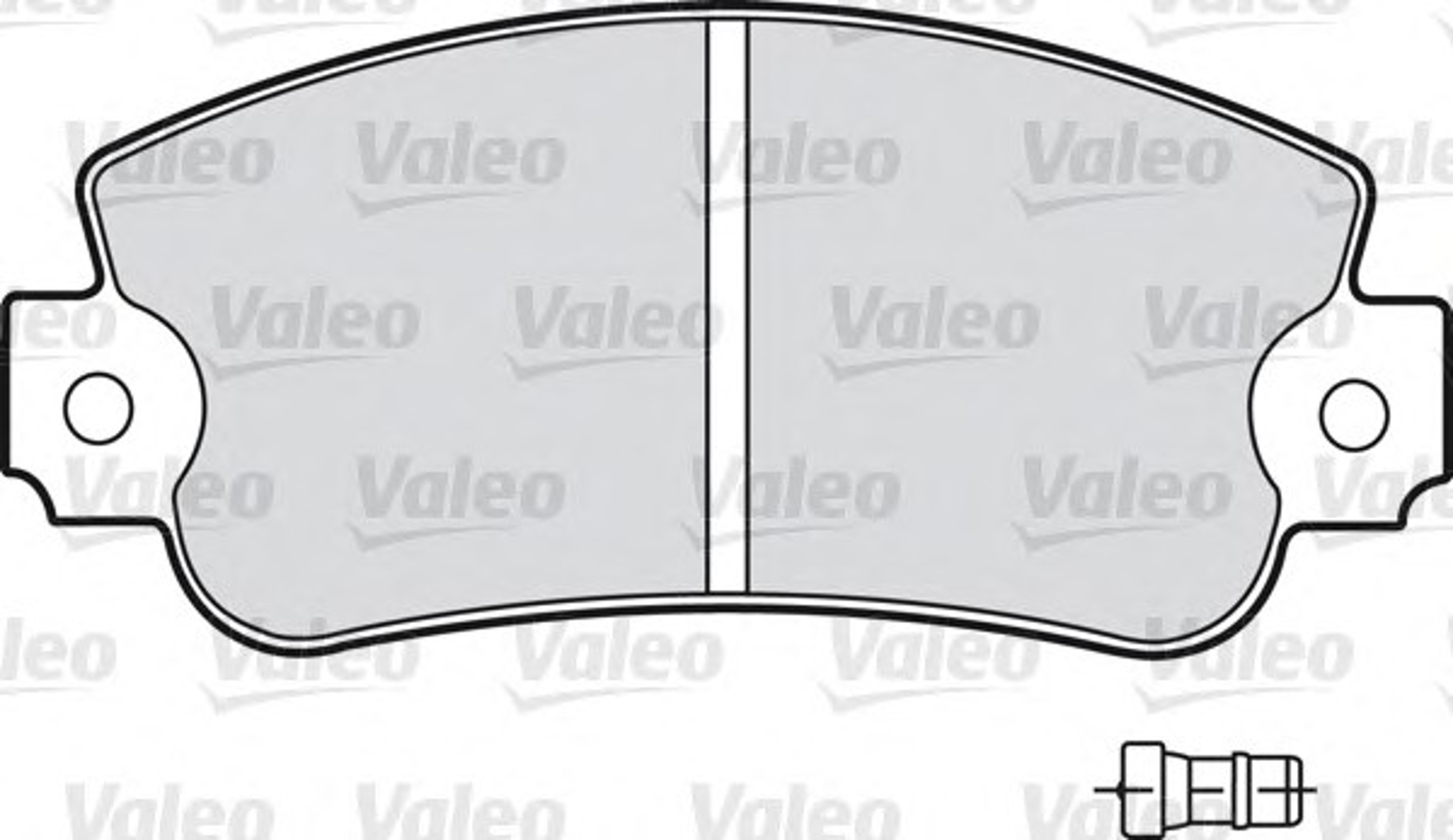 Комплект тормозных колодок дисковый тормоз VALEO 598141