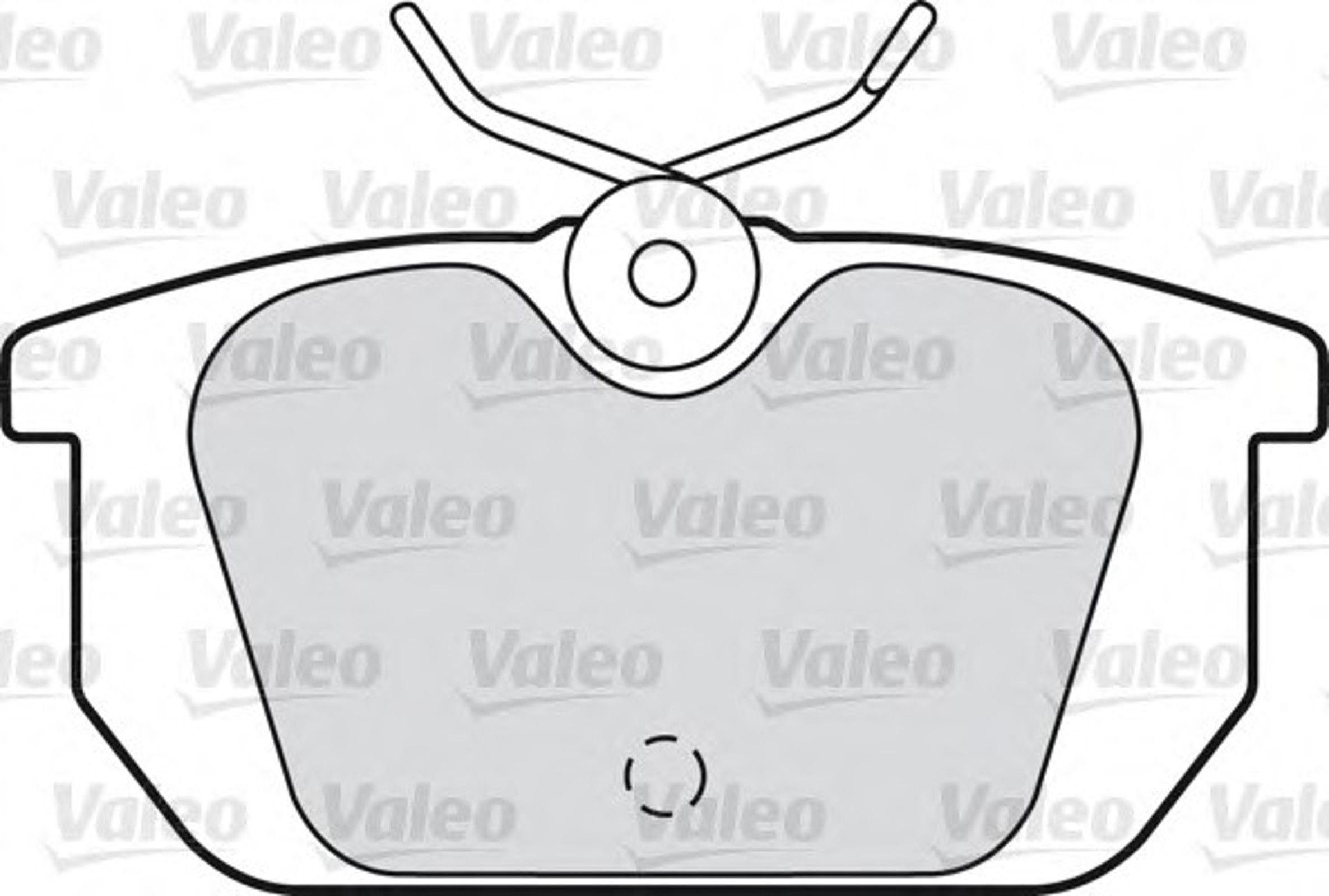 Комплект тормозных колодок дисковый тормоз VALEO 598142
