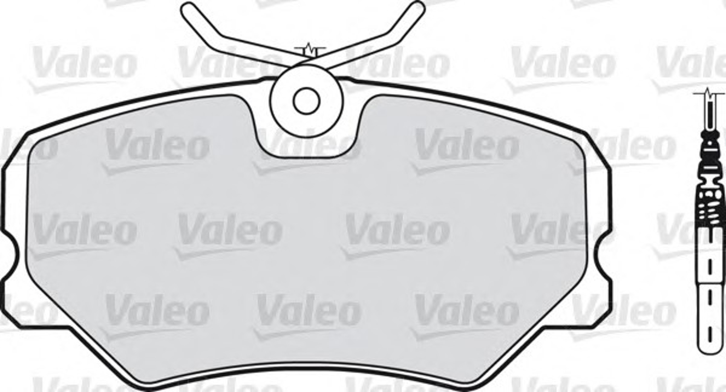 Колодки тормозные дисковые VALEO 598179