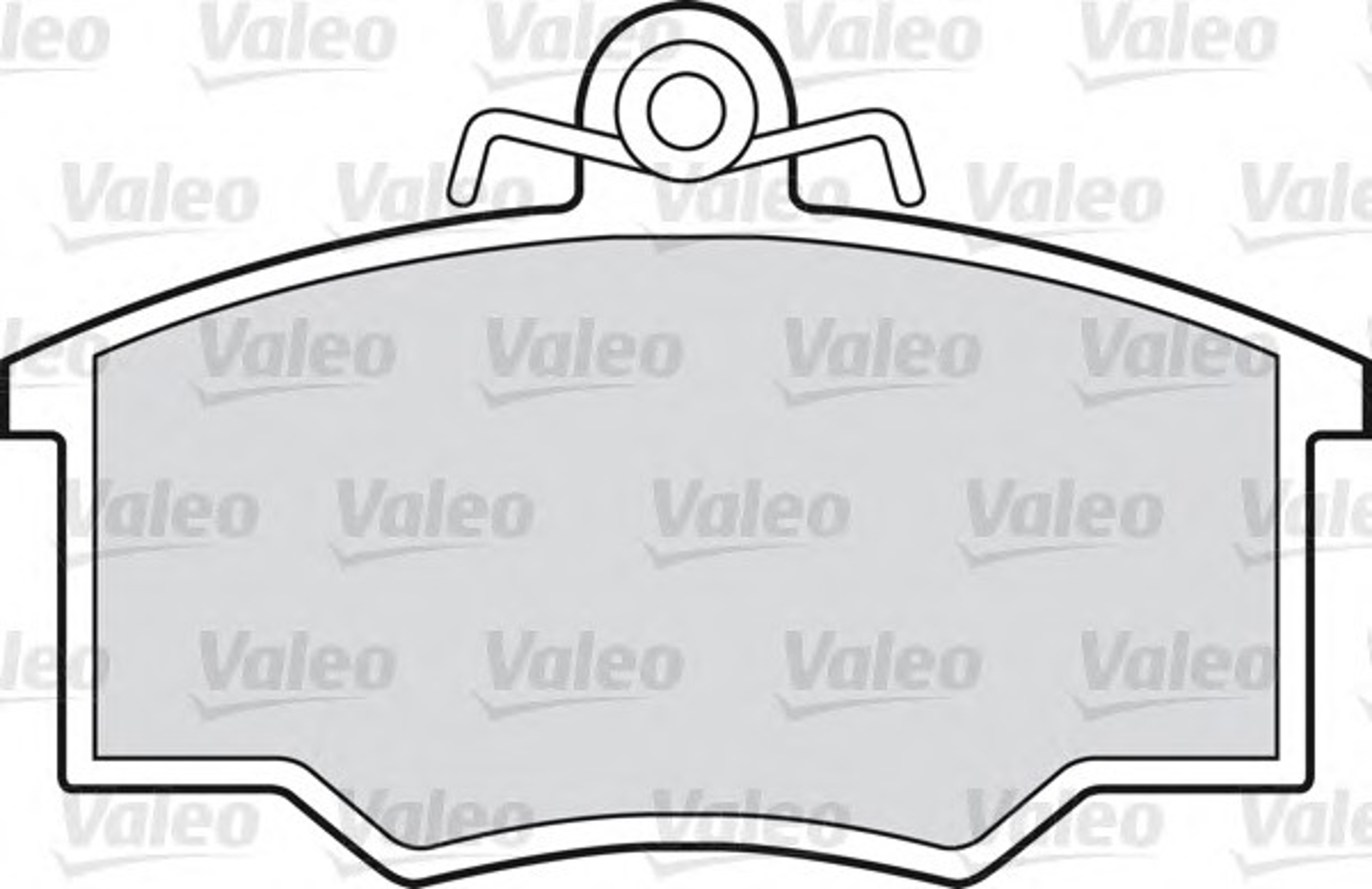 Комплект тормозных колодок дисковый тормоз VALEO 598205