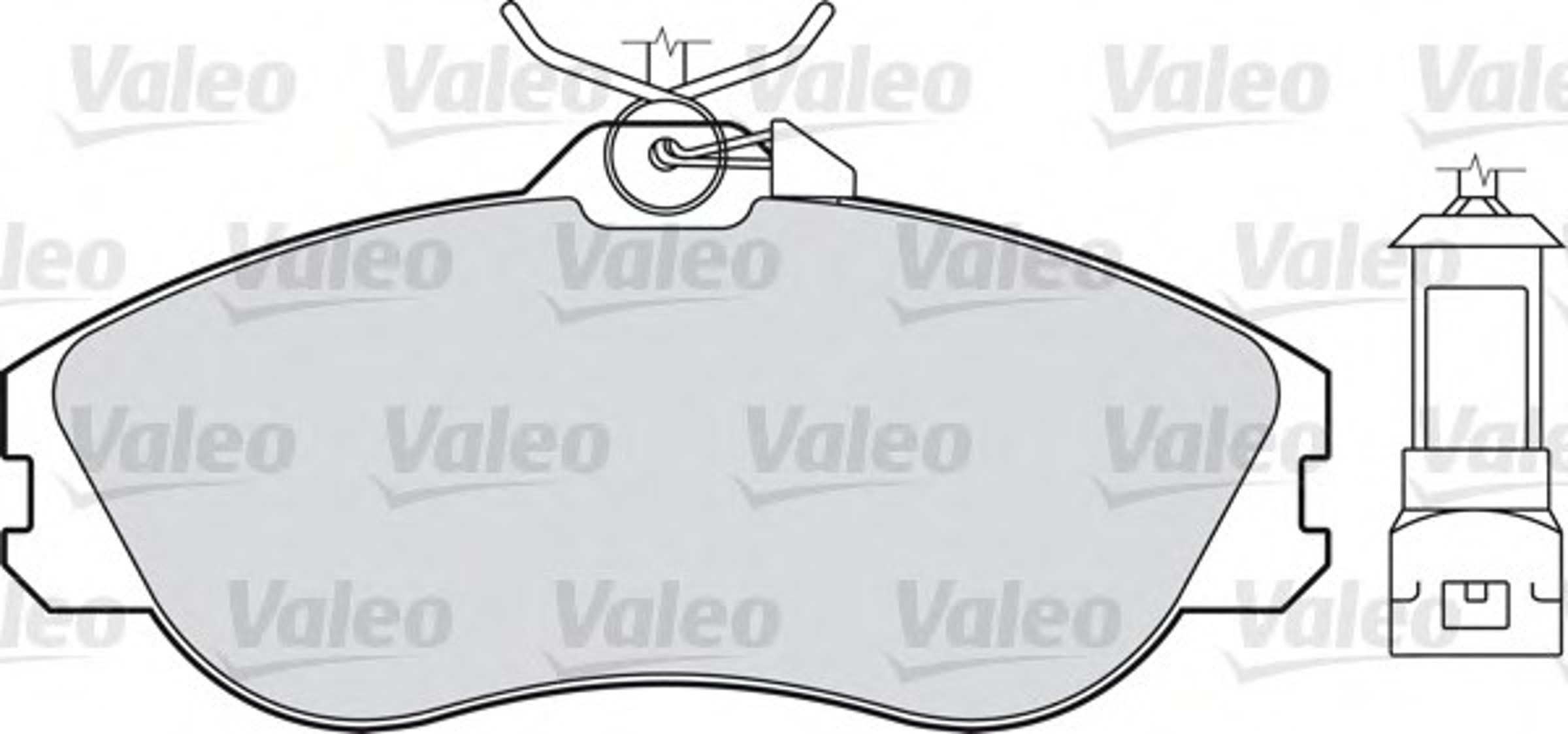Колодки тормозные дисковые VALEO 598230