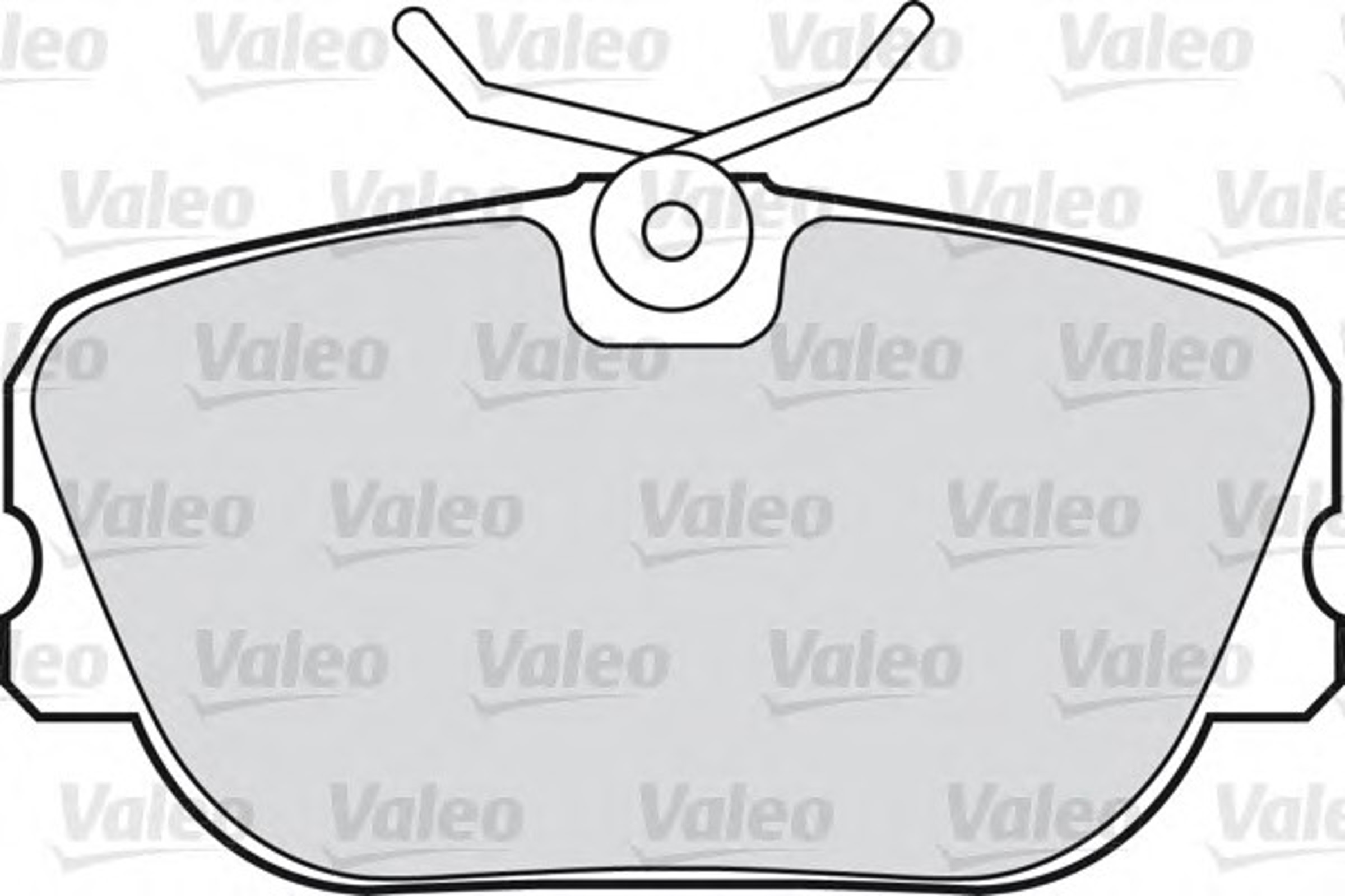 Комплект тормозных колодок дисковый тормоз VALEO 598241
