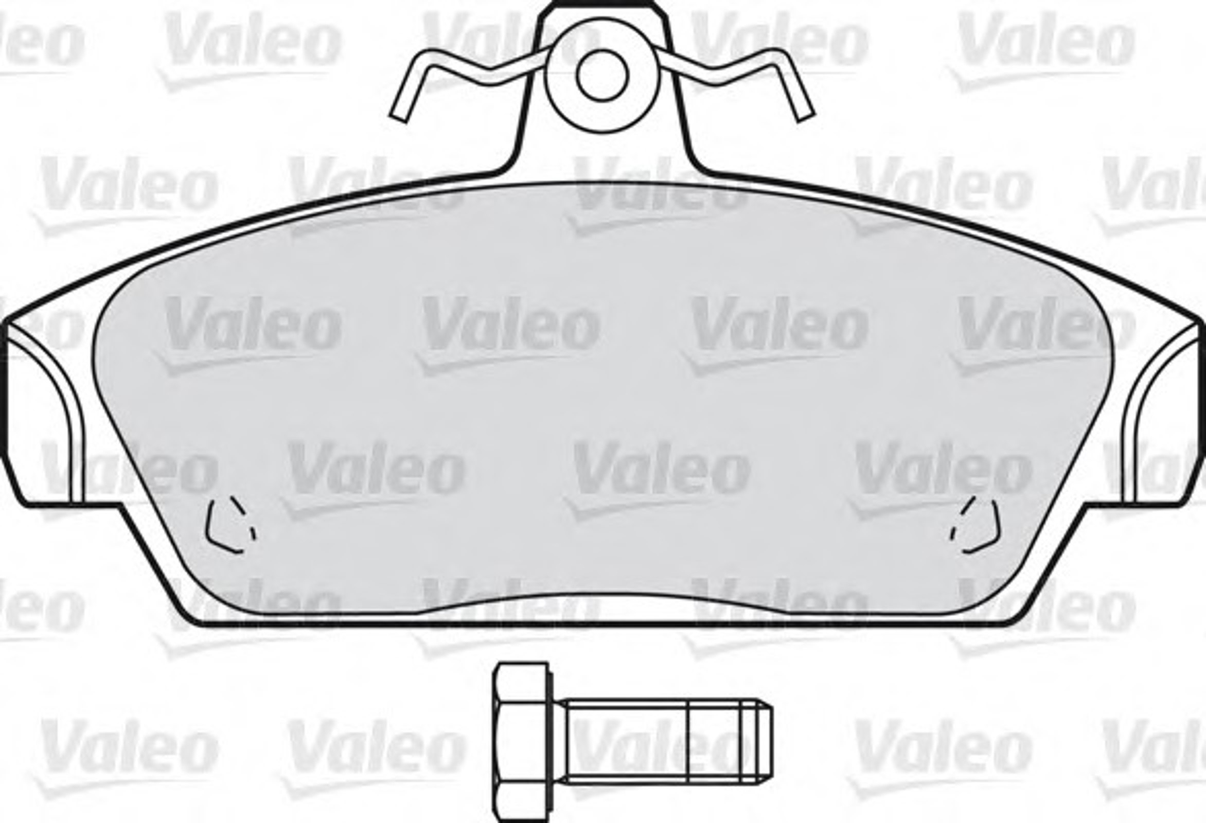 Комплект тормозных колодок дисковый тормоз VALEO 598254