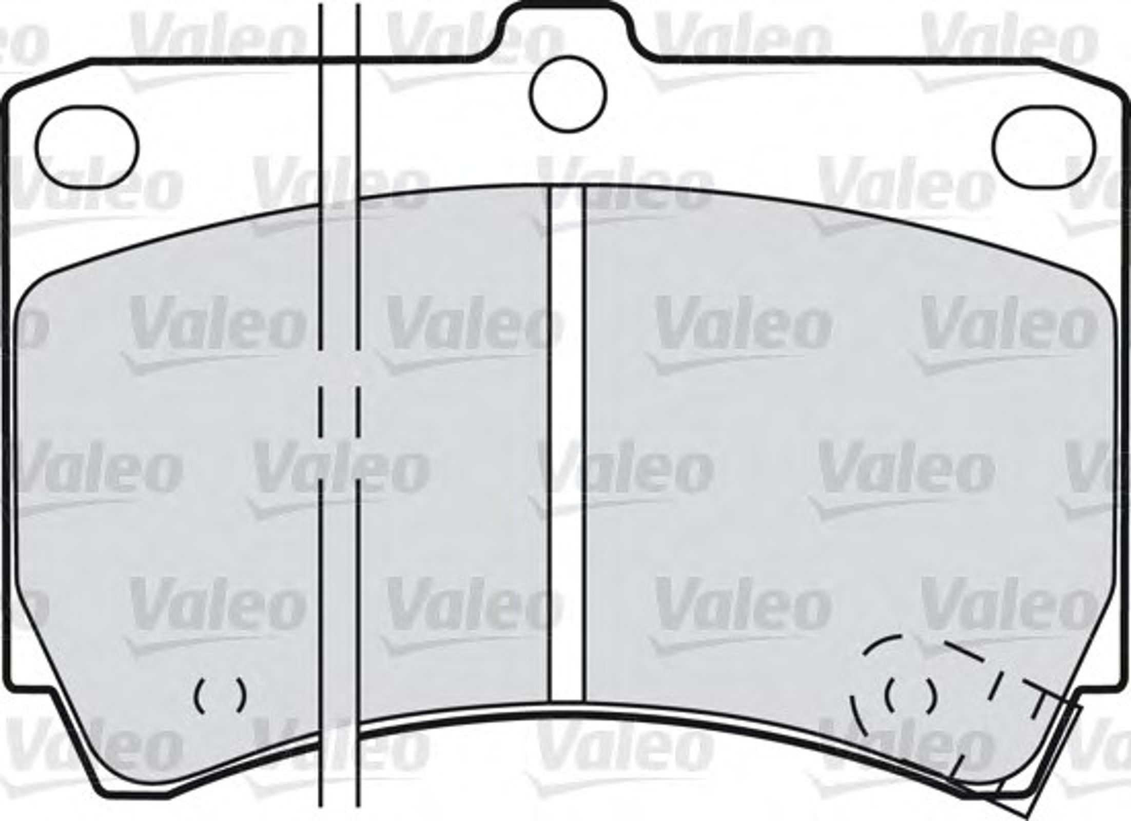 Колодки тормозные дисковые VALEO 598274