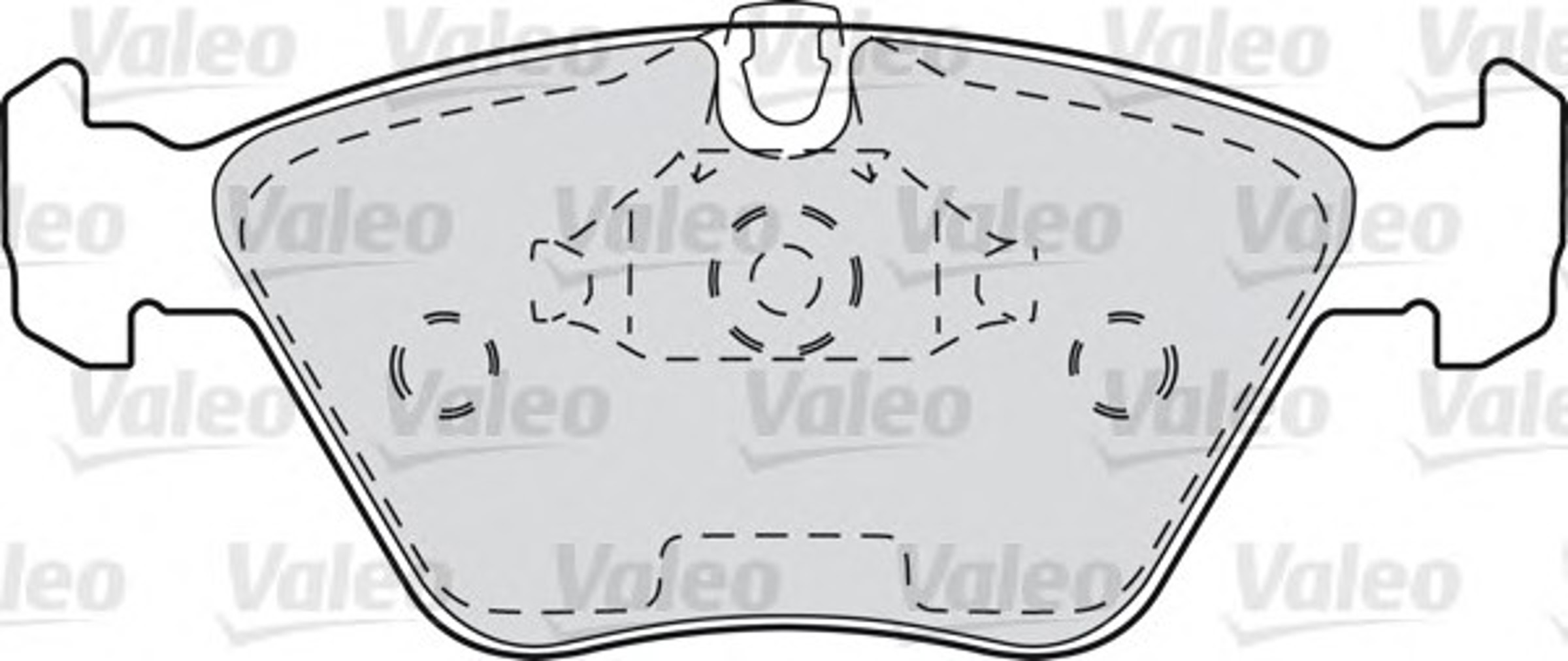 Колодки тормозные дисковые VALEO 598310