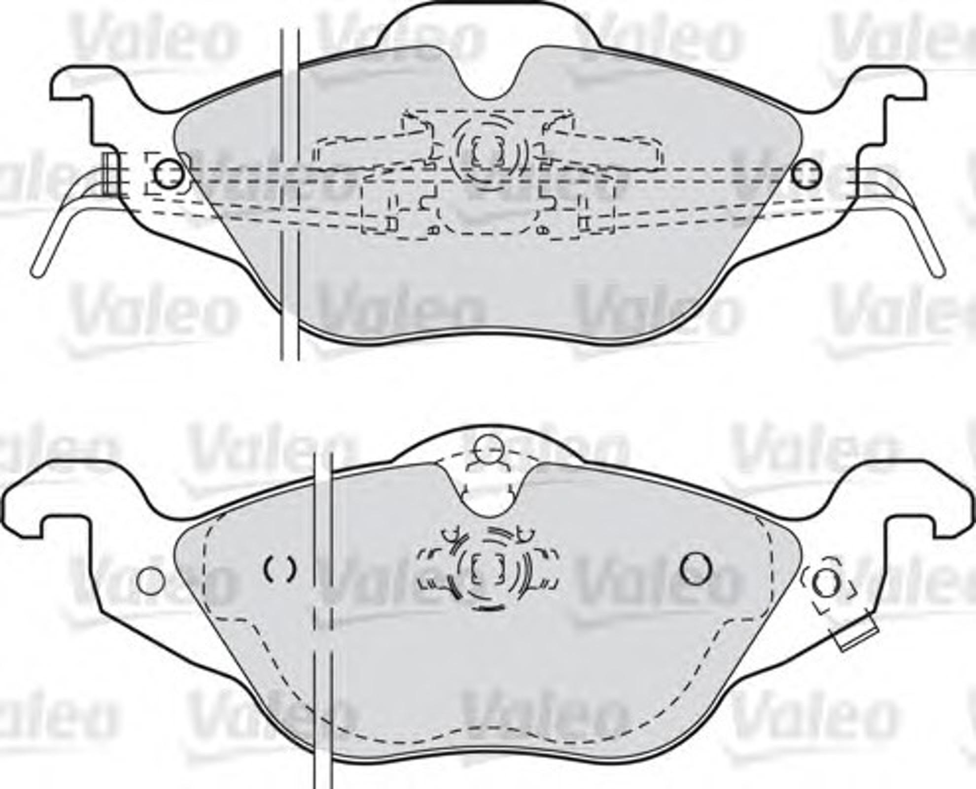 Колодки тормозные дисковые VALEO 598322