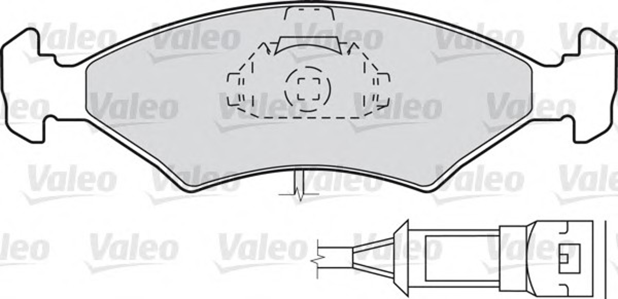 Колодки тормозные дисковые VALEO 598334