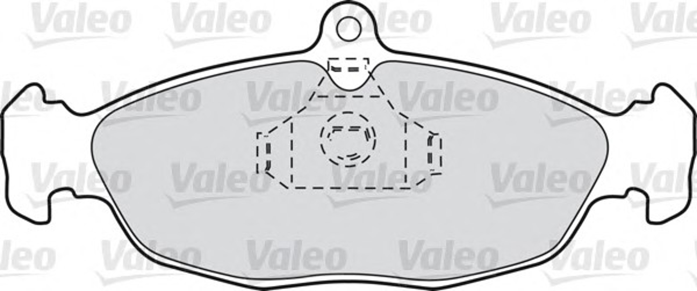 Комплект тормозных колодок дисковый тормоз VALEO 598356