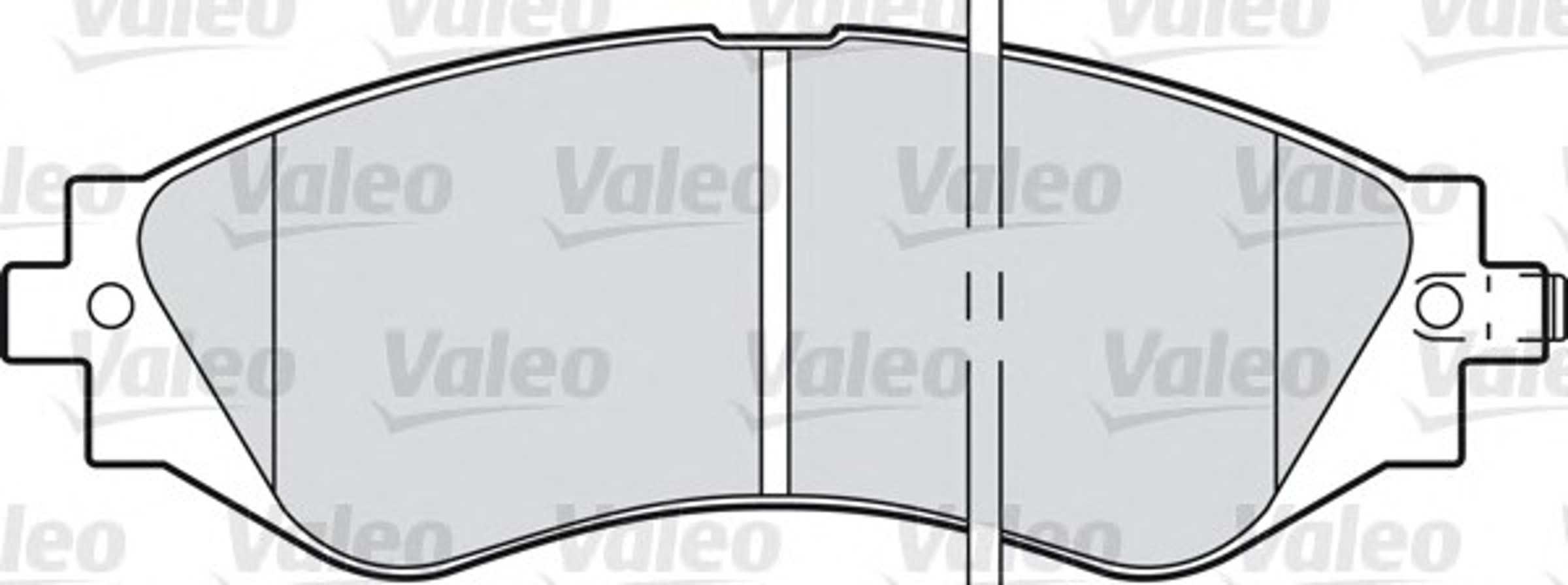 Колодка тормозная дисковая комплект VALEO 598361