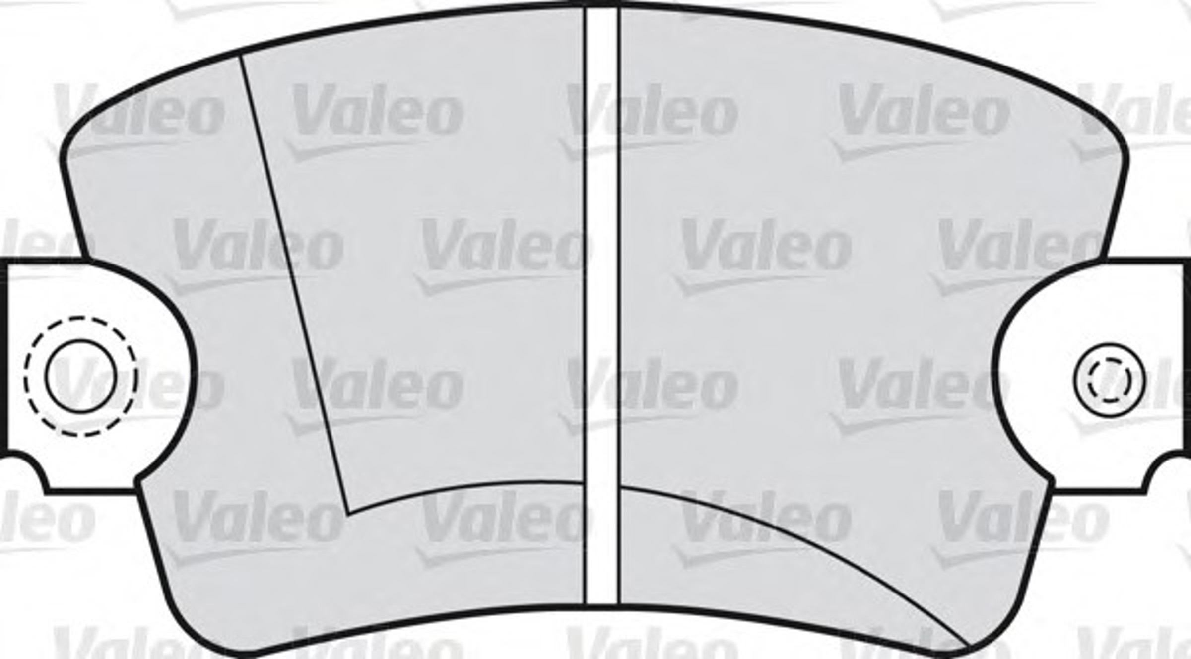 Комплект тормозных колодок дисковый тормоз VALEO 598366