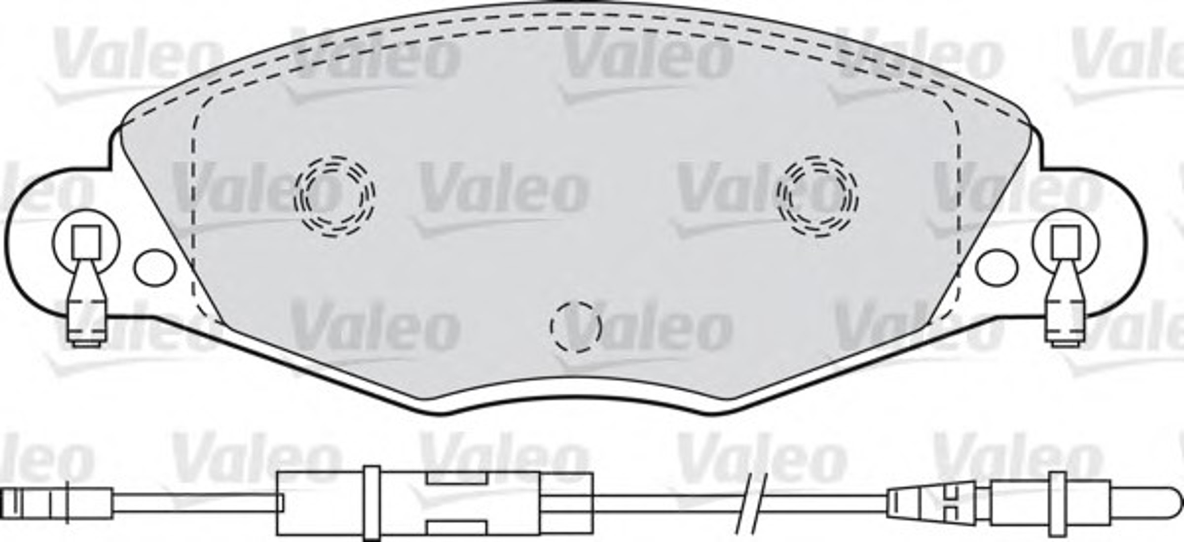 Колодки тормозные дисковые VALEO 598416