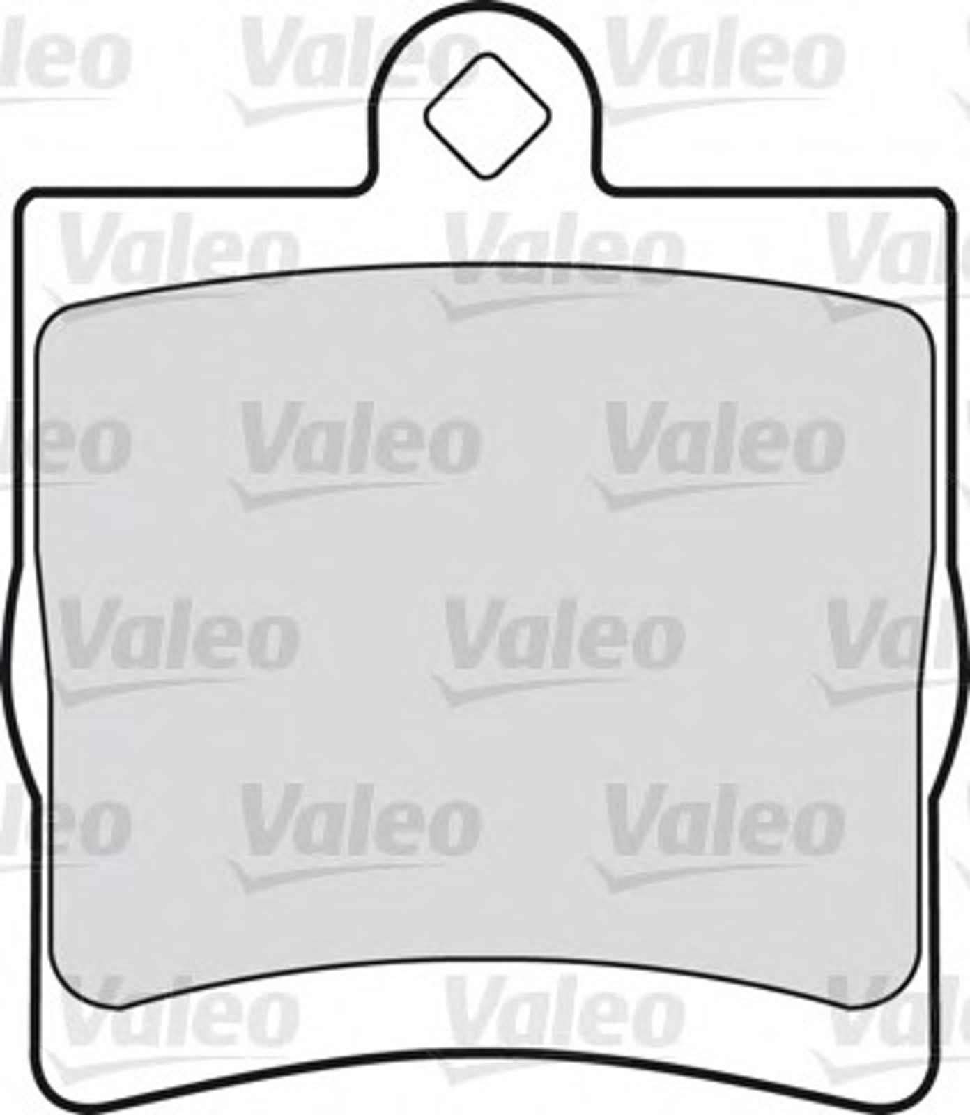 Комплект тормозных колодок дисковый тормоз VALEO 598444