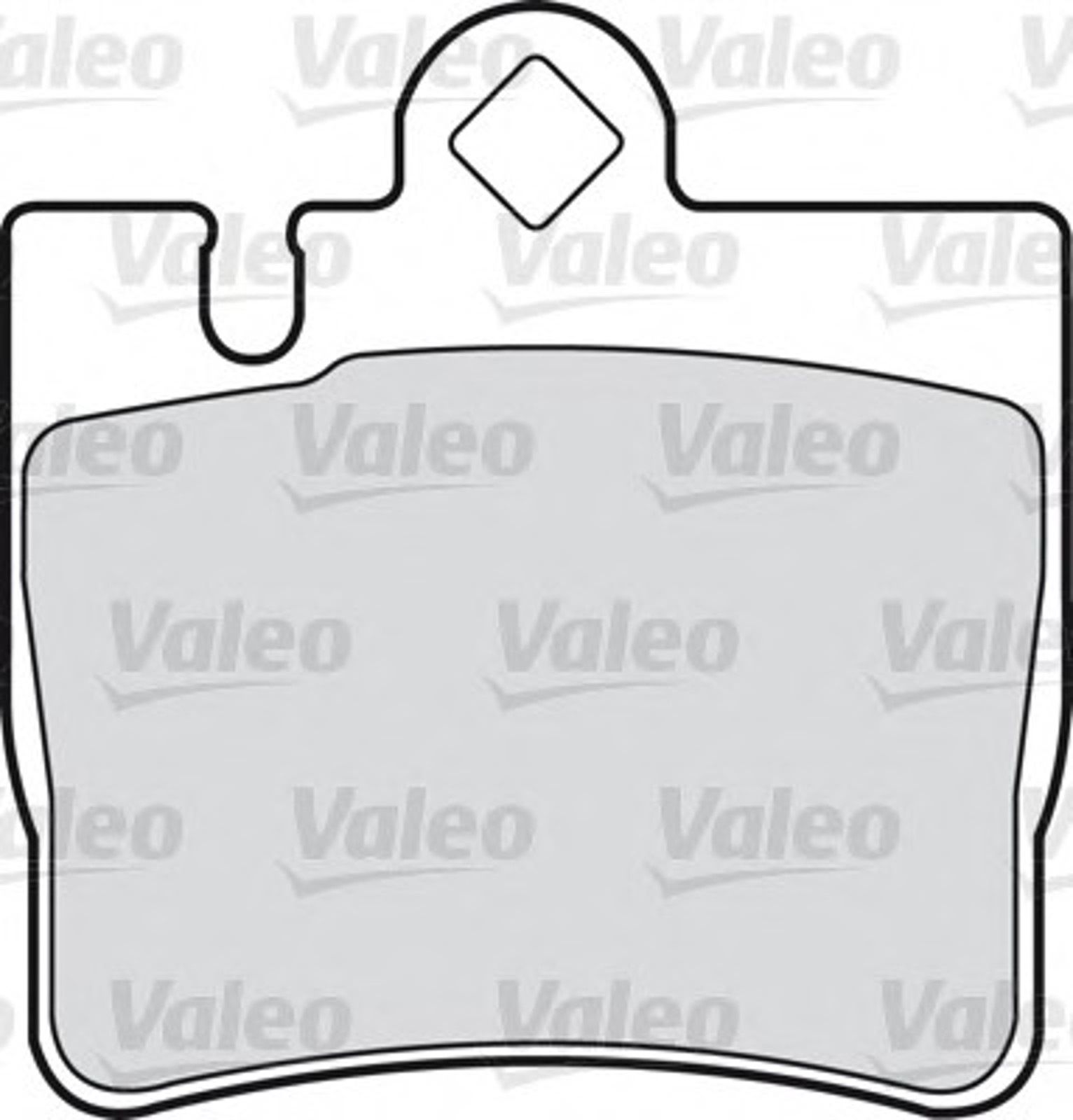Комплект тормозных колодок дисковый тормоз VALEO 598446