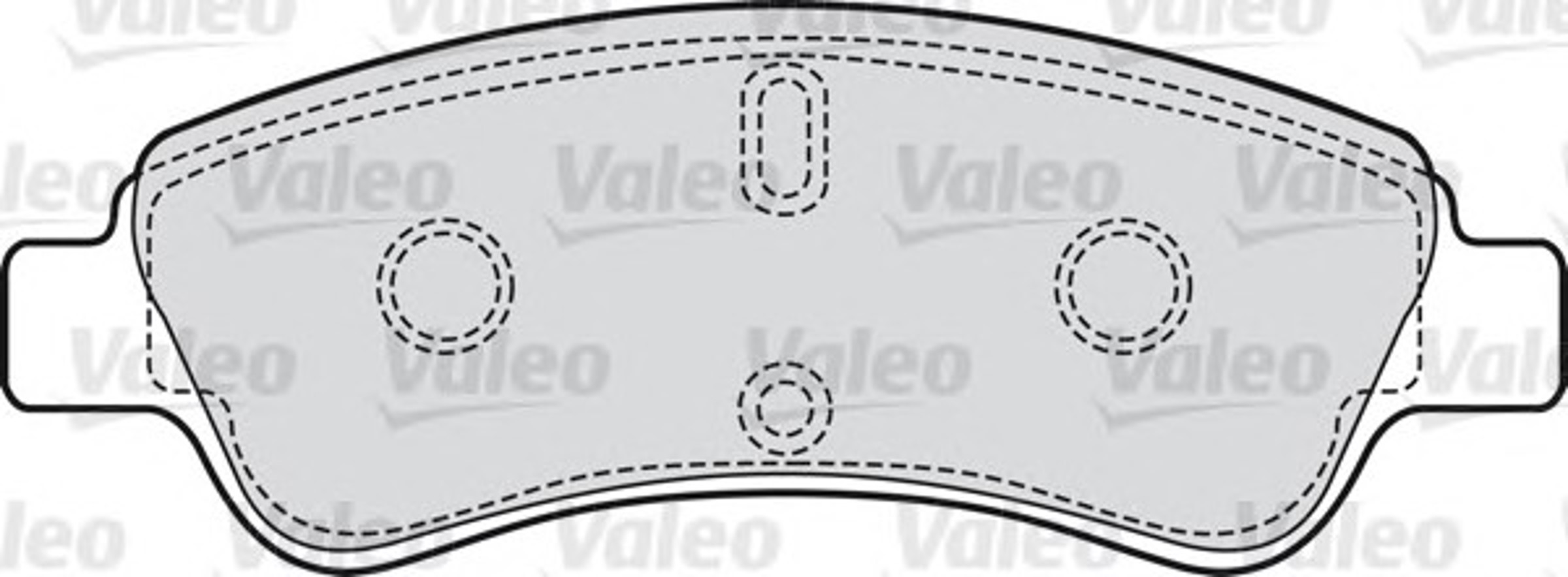 Колодка тормозная дисковая комплект VALEO 598464