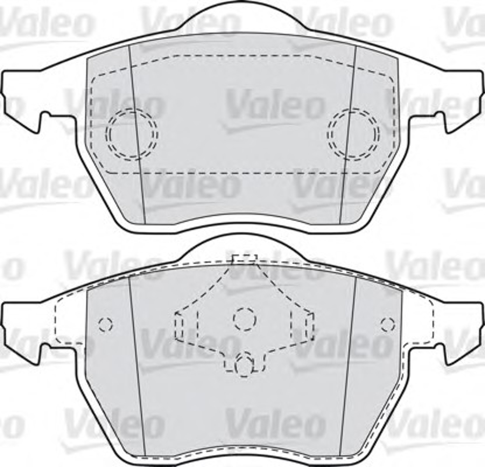 Колодка тормозная дисковая комплект VALEO 598486