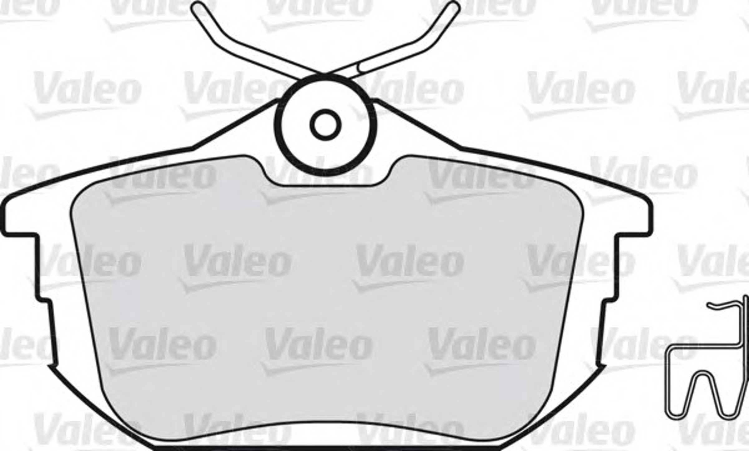 Колодки тормозные дисковые VALEO 598492