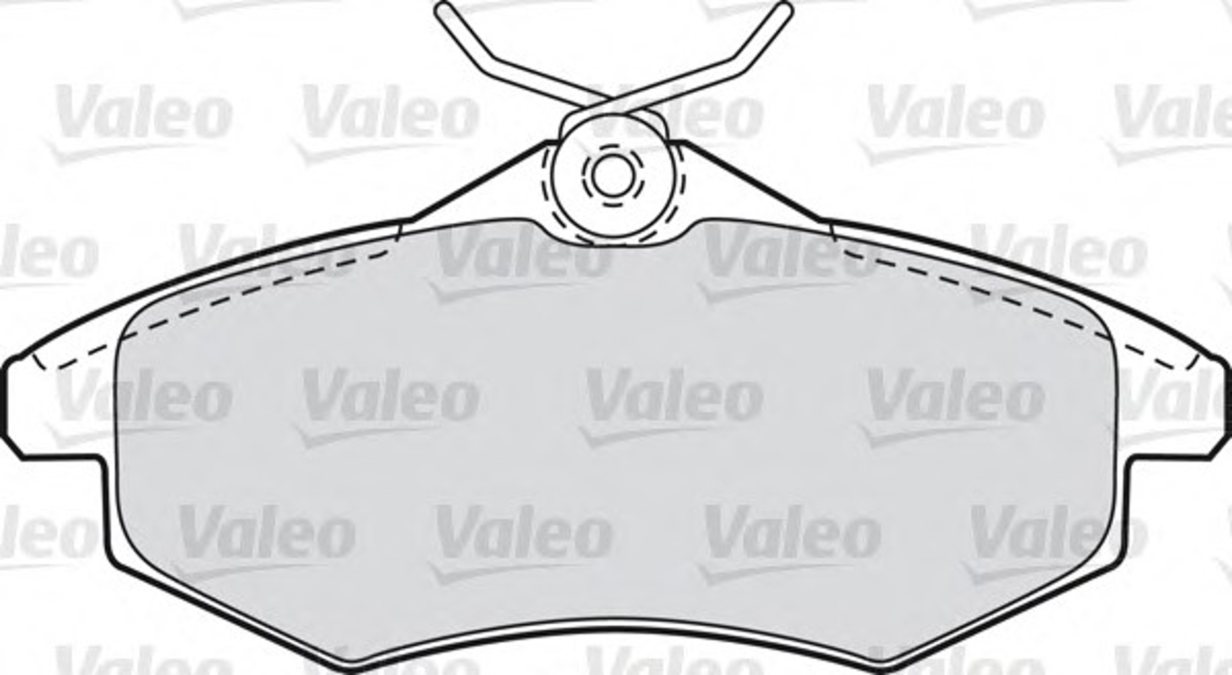 Колодки тормозные дисковые VALEO 598500