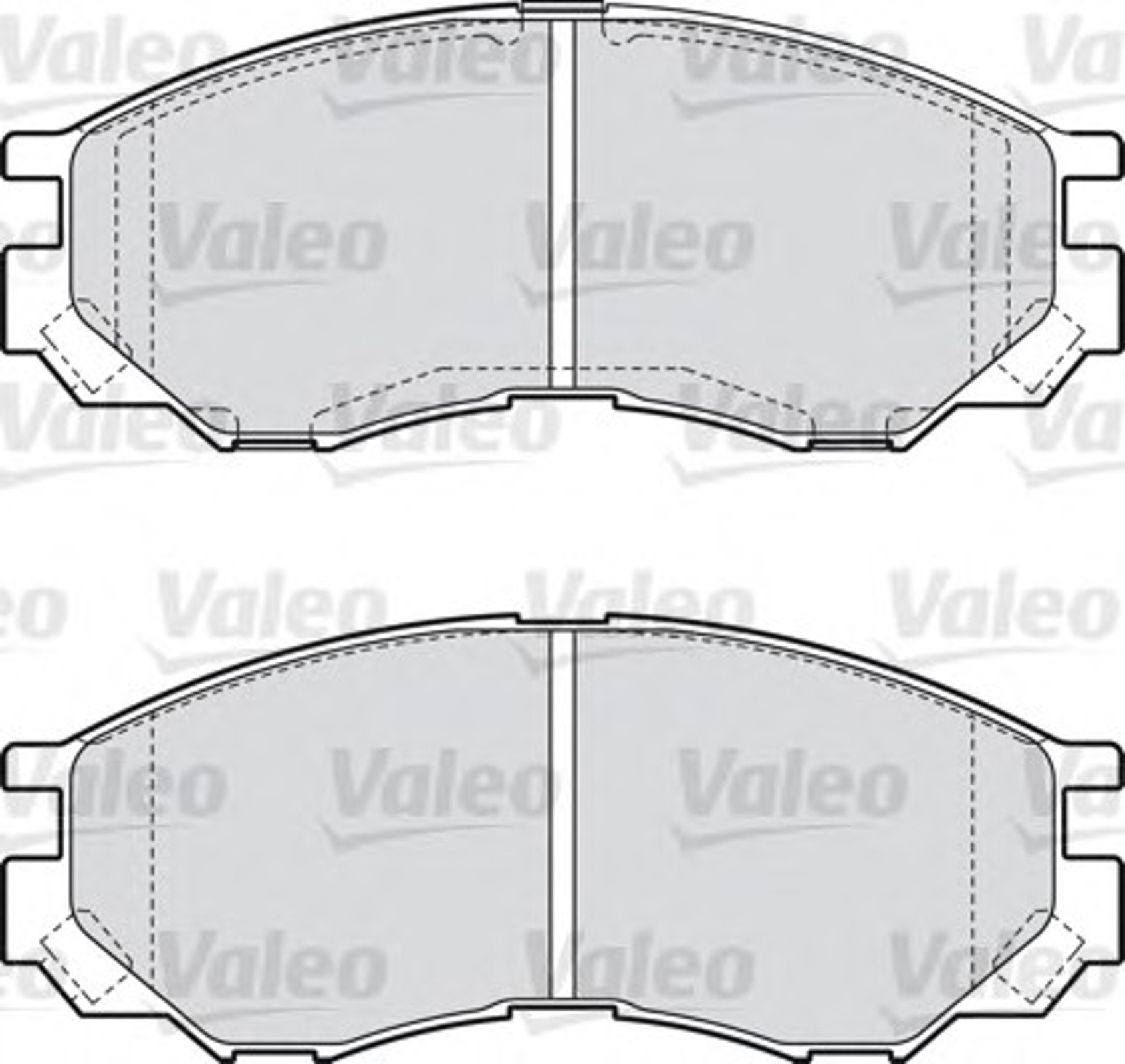 Комплект тормозных колодок дисковый тормоз VALEO 598522