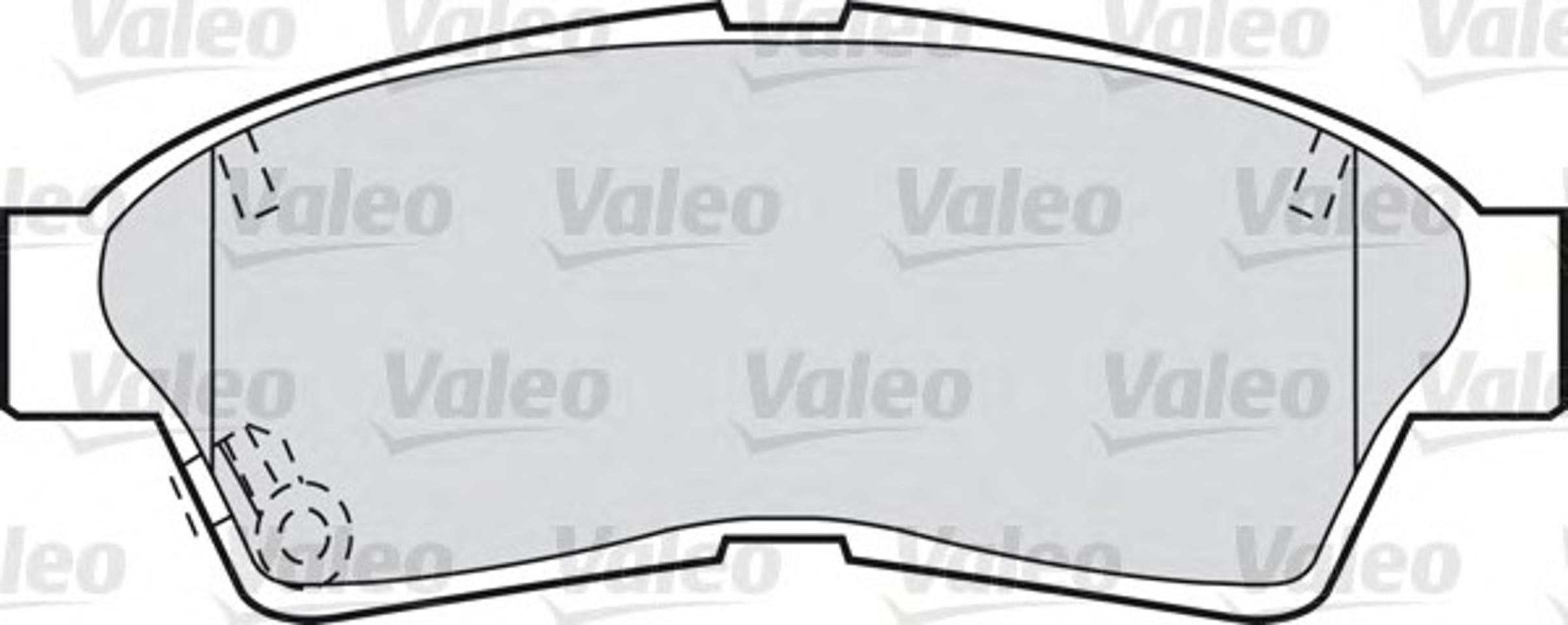 Комплект тормозных колодок дисковый тормоз VALEO 598551