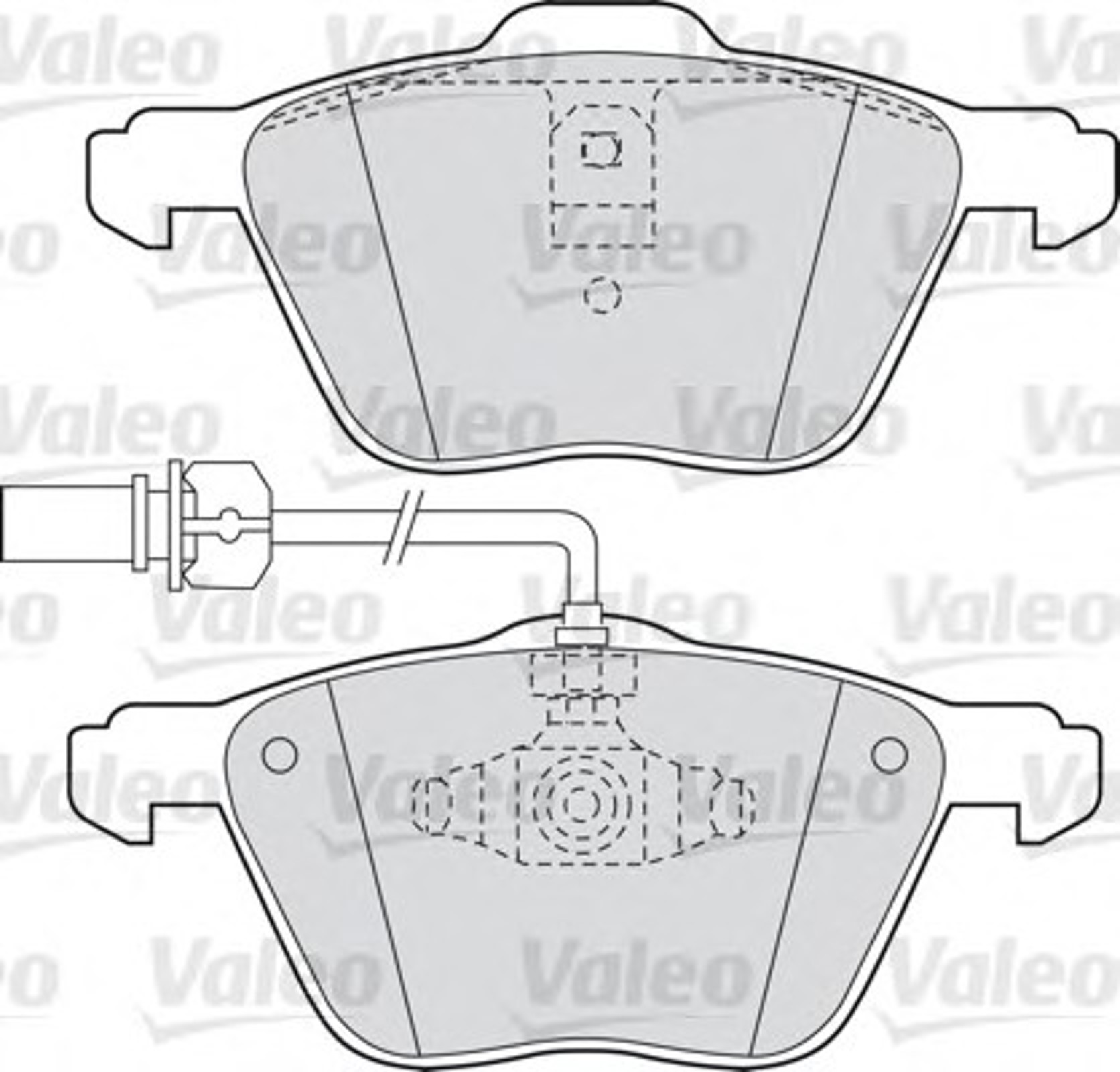 Колодки тормозные дисковые VALEO 598565