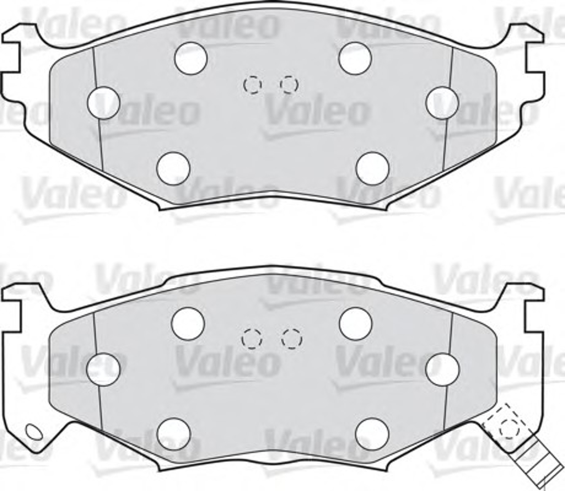 Колодки тормозные дисковые VALEO 598600