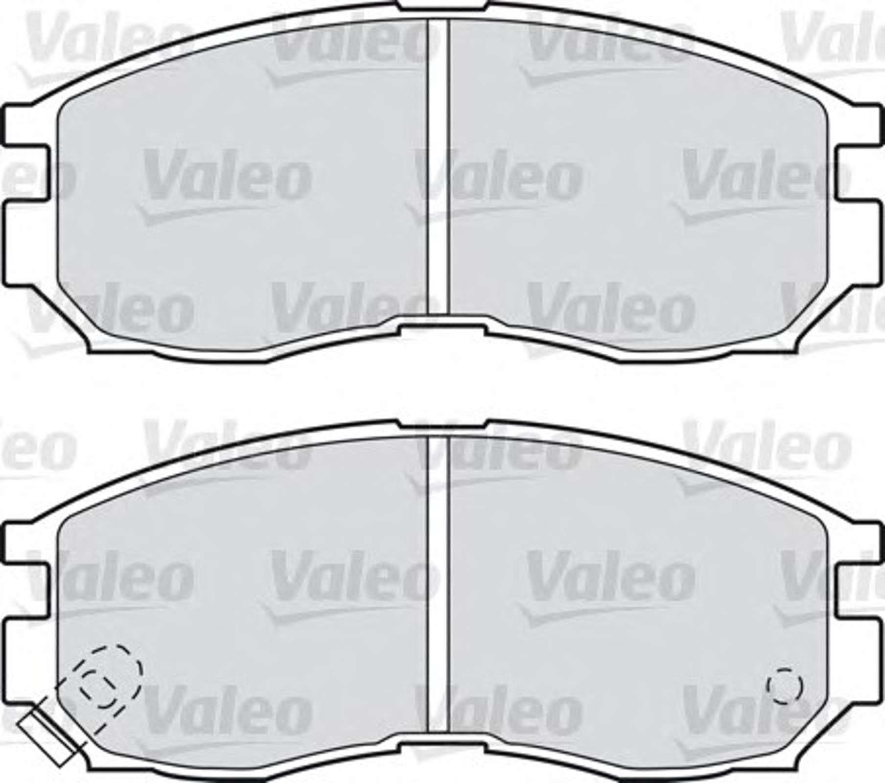 Колодки тормозные дисковые VALEO 598625
